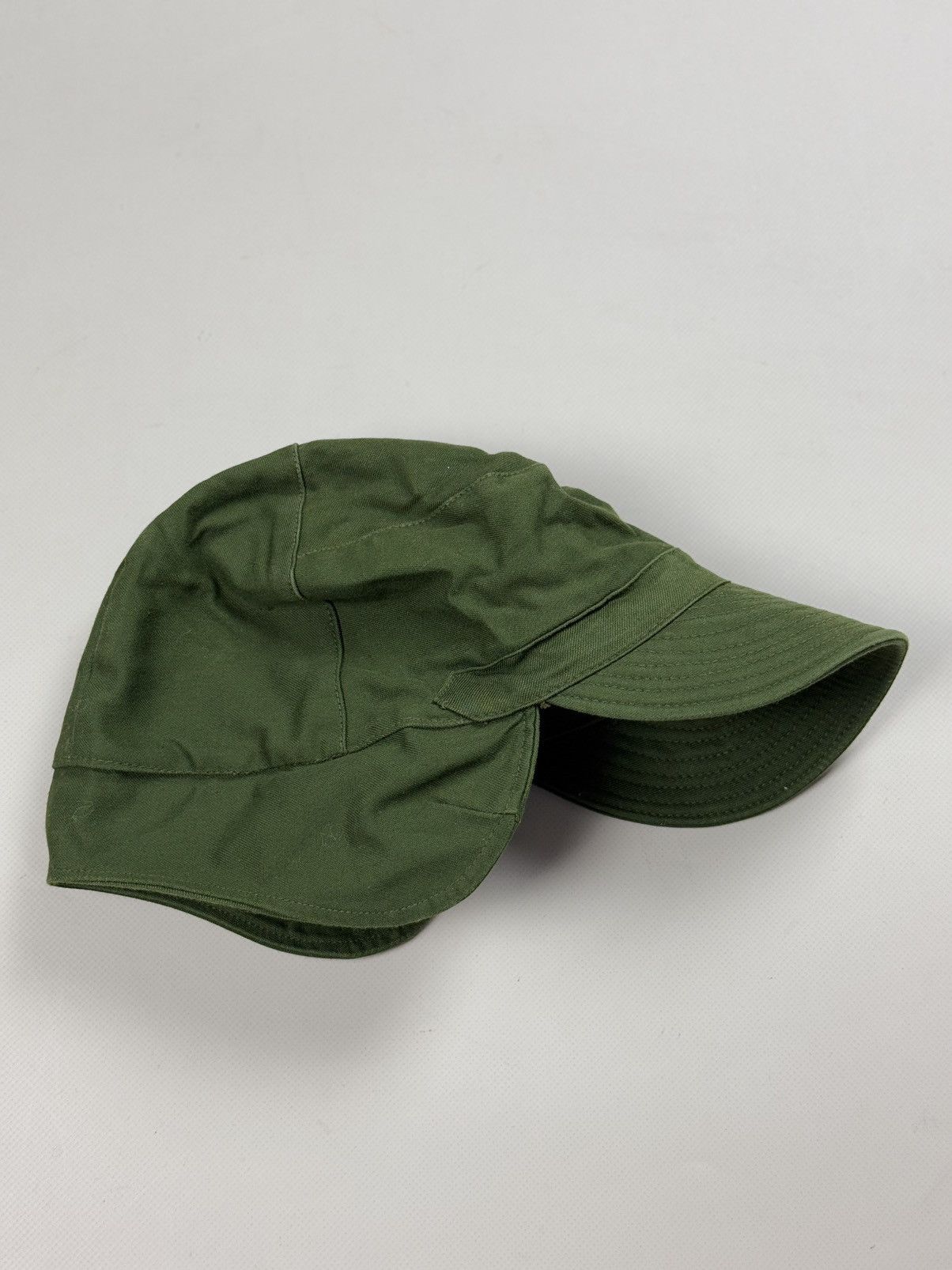 Other Swedish Army Vintage Fatigue Baseball Earwarmer Cap Hat 60s Size ONE SIZE - 13 Thumbnail