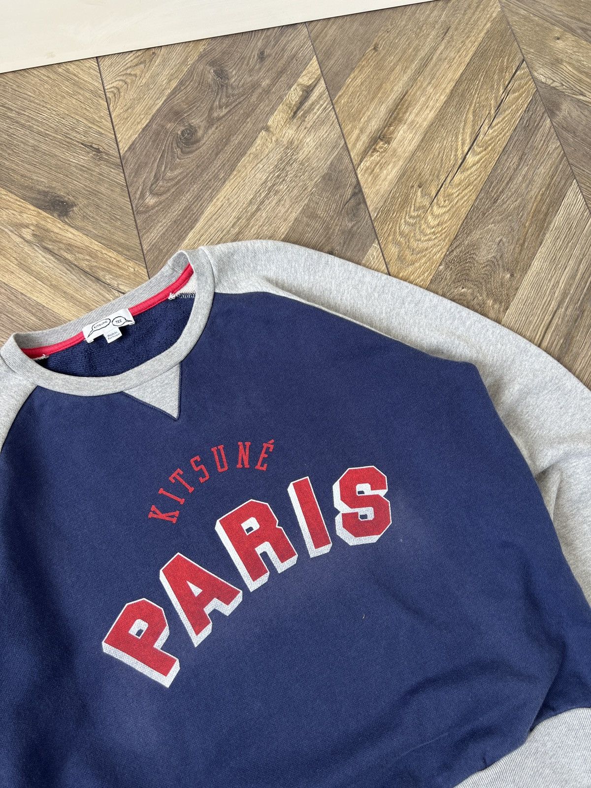 Designer × Maison Kitsune × Vintage Vintage Kitsune Paris Cotton Printed Sweatshirt Size US M / EU 48-50 / 2 - 8 Thumbnail