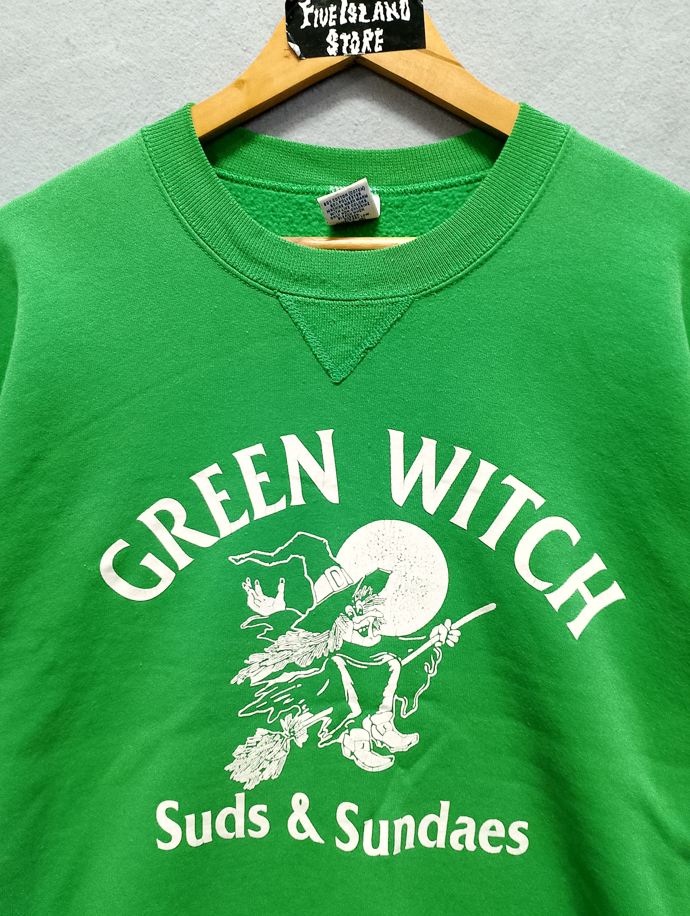 Vintage Vintage Russell Athletic “Green Witch Suds & Sundaes” Size US XL / EU 56 / 4 - 5 Thumbnail