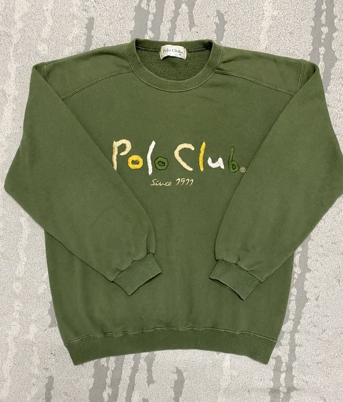 Beverly Hills Polo Club Vintage Polo Club Sweatshirt Green Army Size US L / EU 52-54 / 3 - 1 Thumbnail