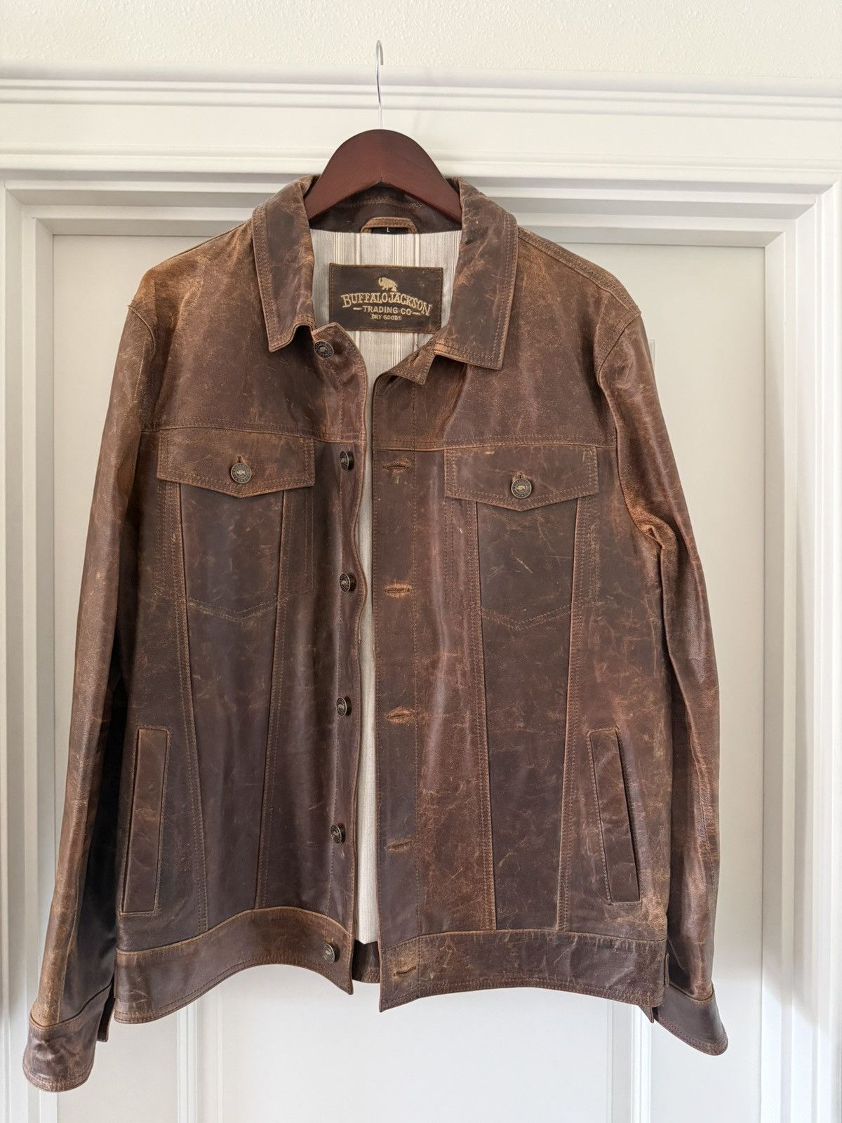 Other Buffalo Jackson Driggs Leather Jacket Size US L / EU 52-54 / 3 - 2 Thumbnail