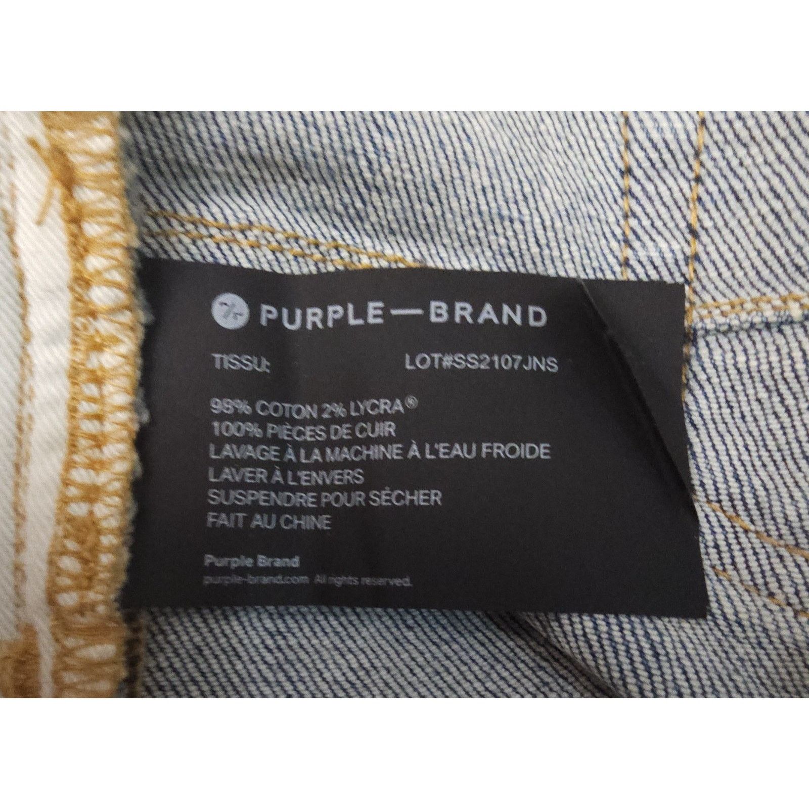Purple Purple Brand P001 Slim Paint Splatter Denim Distressed 36 Size US 36 / EU 52 - 11 Thumbnail