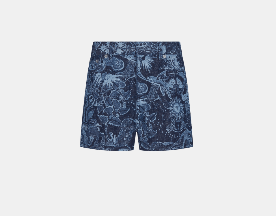 image of Dior O1W1Db10224 Shorts In Navy Blue, Women's (Size 32)