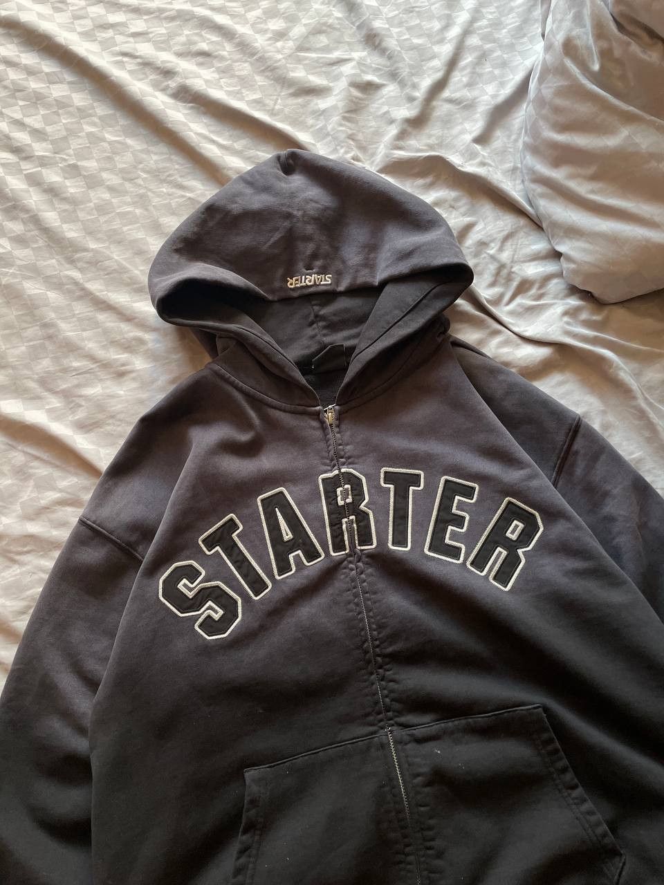 Starter VINTAGE STARTER FADED ZIP HOODIE WASHED Y2K JAPAN 90S Size US M / EU 48-50 / 2 - 3 Thumbnail