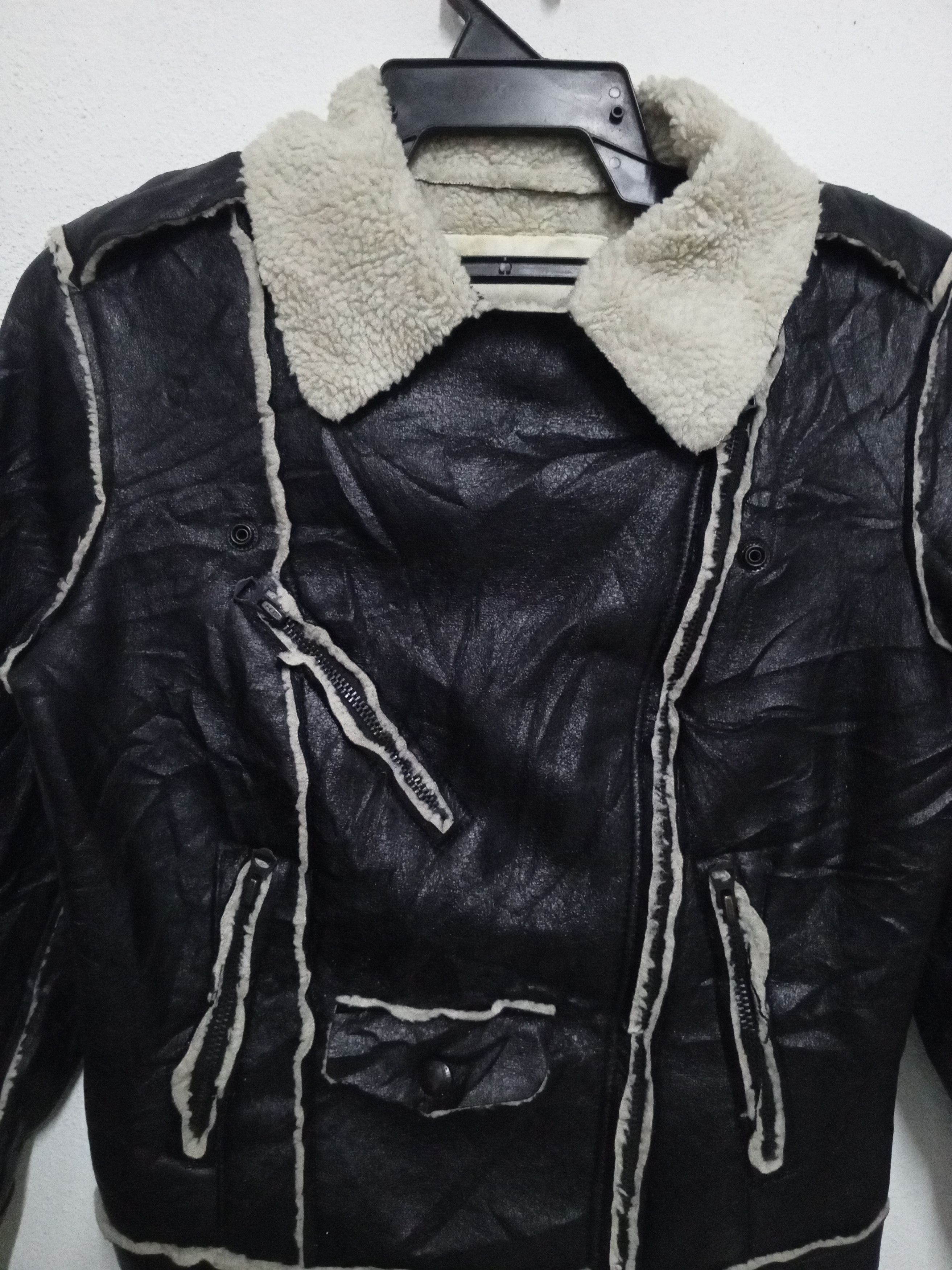 Ralph Lauren RL Denim&Supply Black Faux Leather Women's Motorcycle Jacket Size XS / US 0-2 / IT 36-38 - 8 Thumbnail