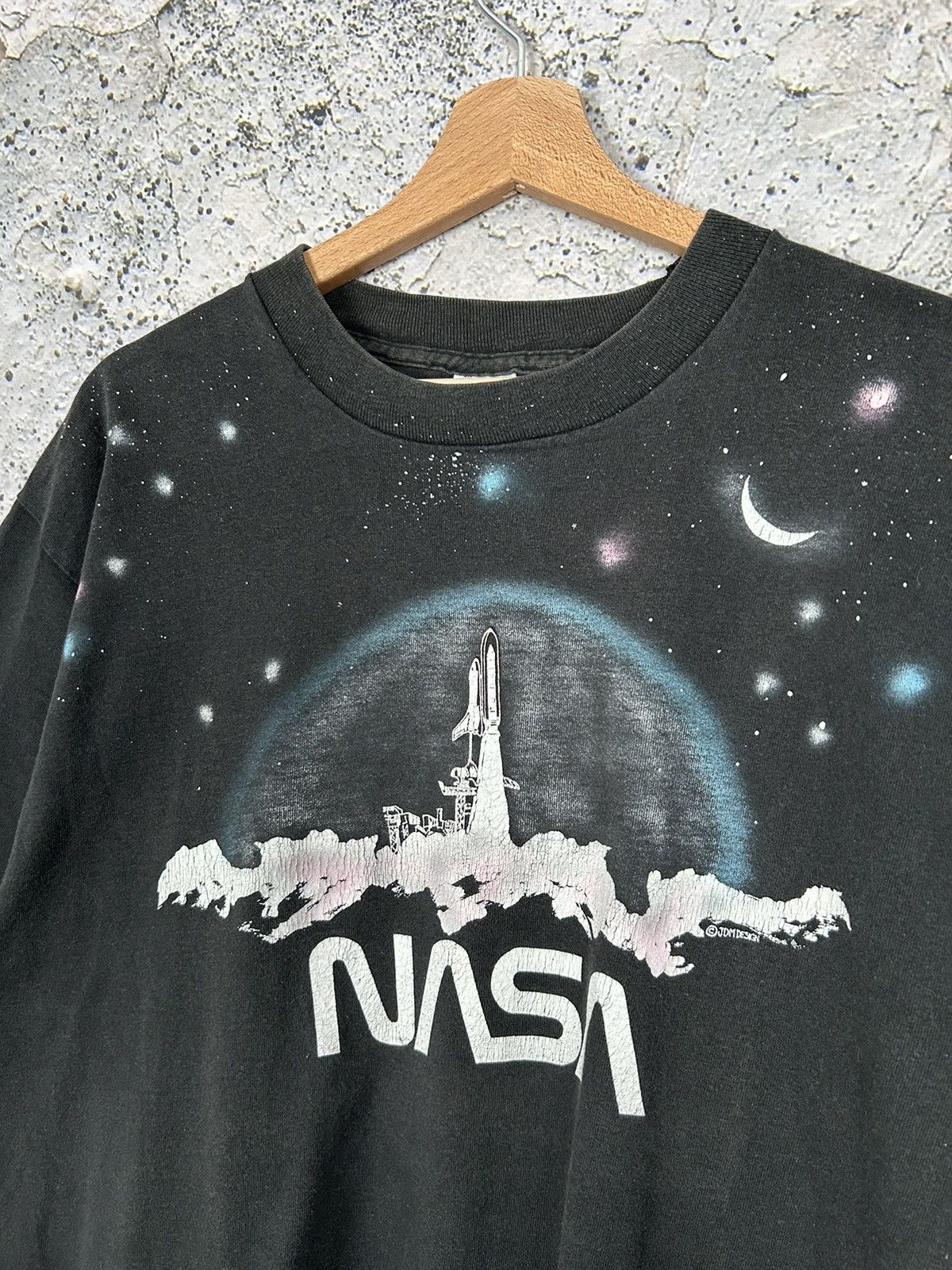 NASA Vintage 90s NASA Graphic Tee Single Stitch Archival Rare Size US XL / EU 56 / 4 - 3 Thumbnail
