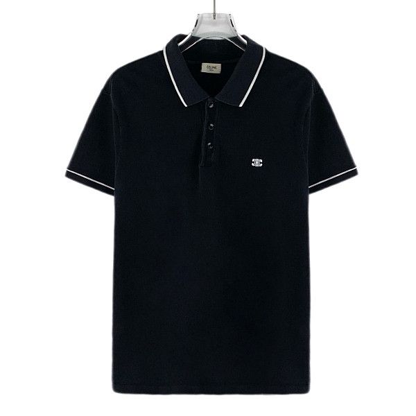 Celine Celine Embroidered Logo Polo Shirt Size S Size US S / EU 44-46 / 1 - 1 Thumbnail