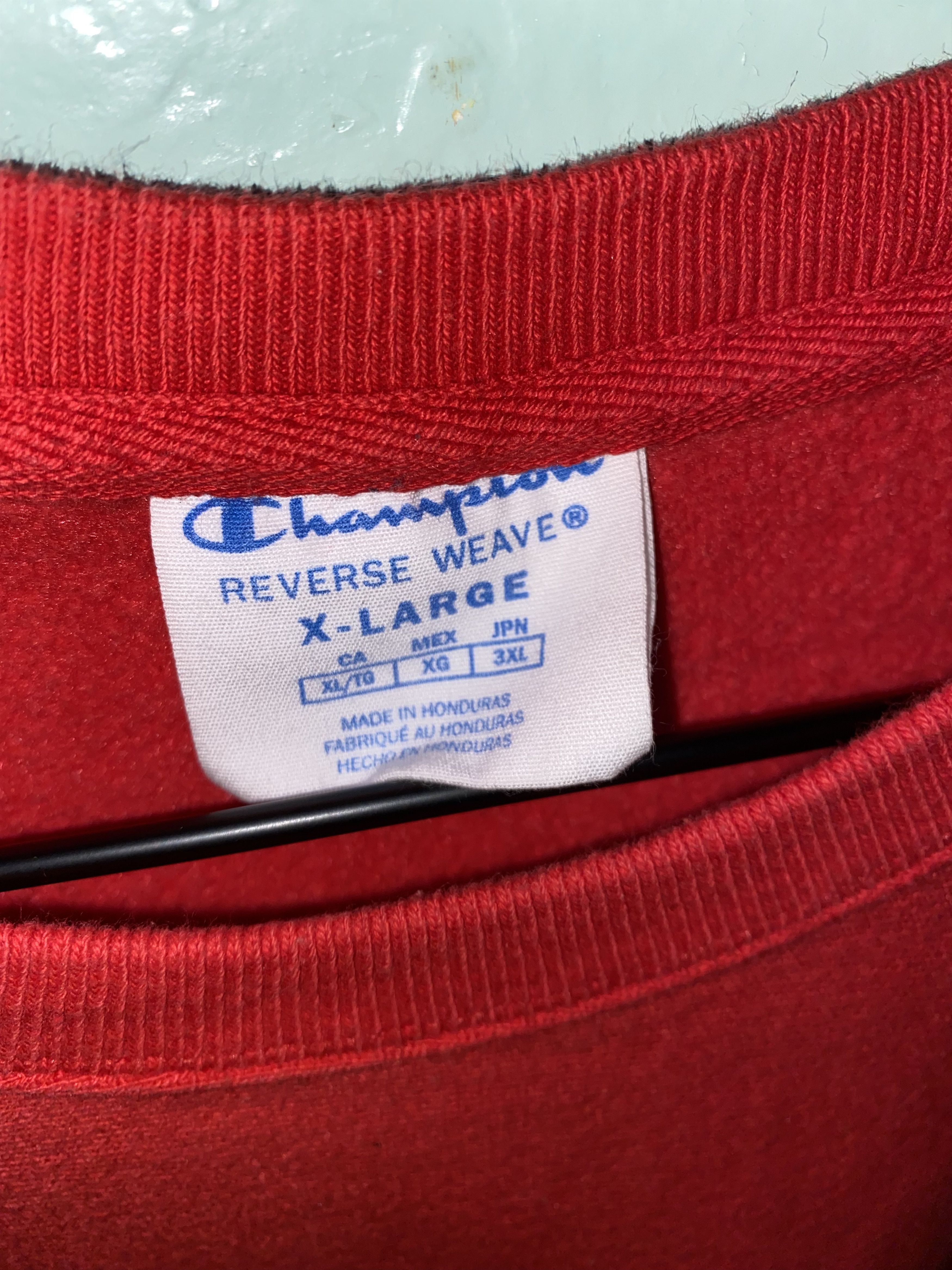 Champion Vintage Champion crewneck red Size US XL / EU 56 / 4 - 3 Thumbnail