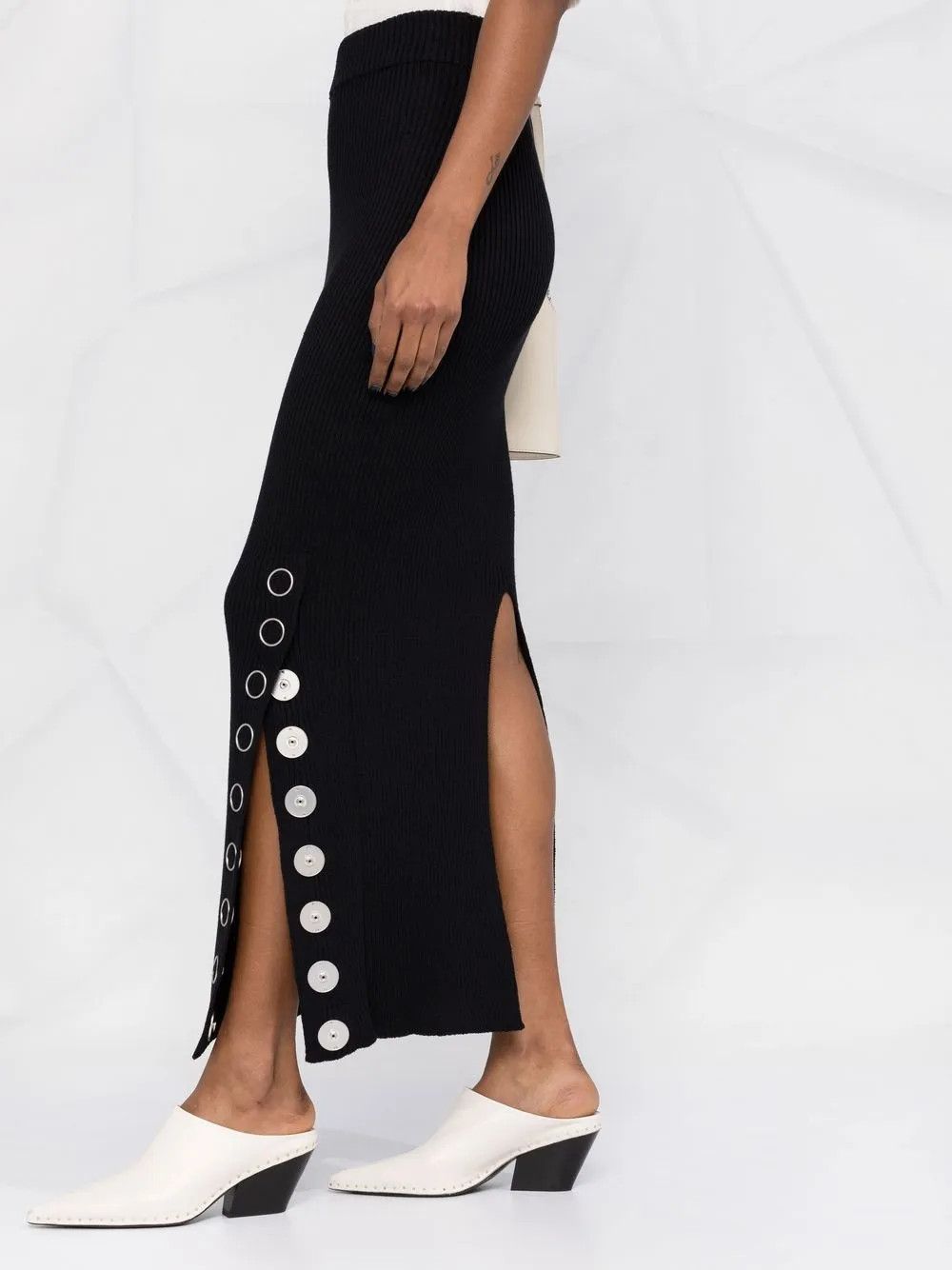 Jil Sander o1y1025 Maxi Skirt in Black Size 30" / US 8 / IT 44 - 2 Thumbnail