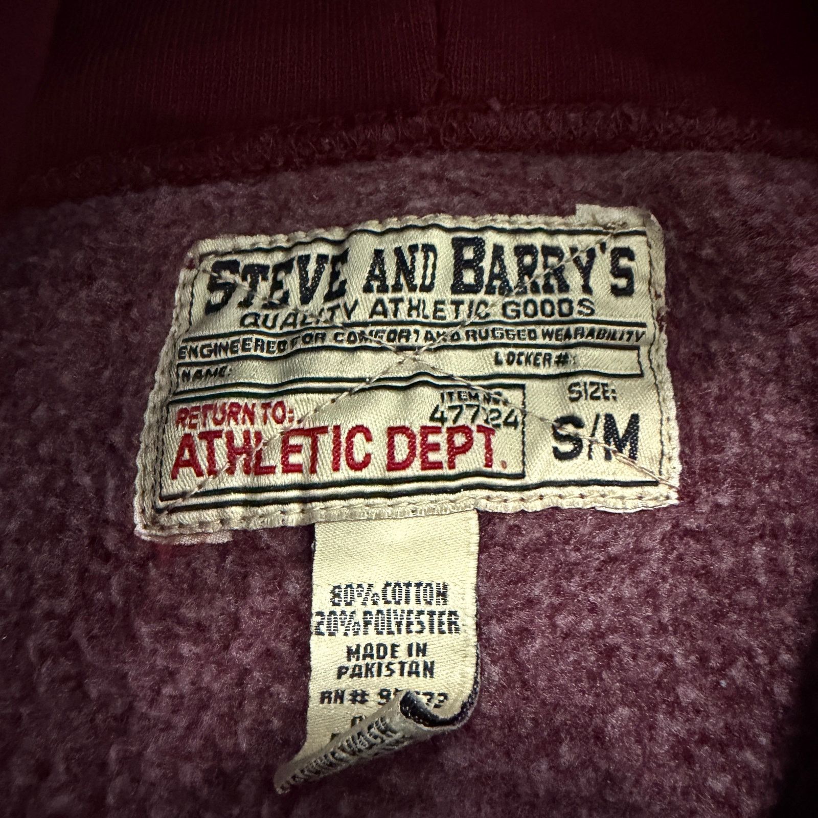 Steve And Barrys Vintage Central Michigan Chippewas Hoodie Men's Small Red Size US S / EU 44-46 / 1 - 4 Thumbnail