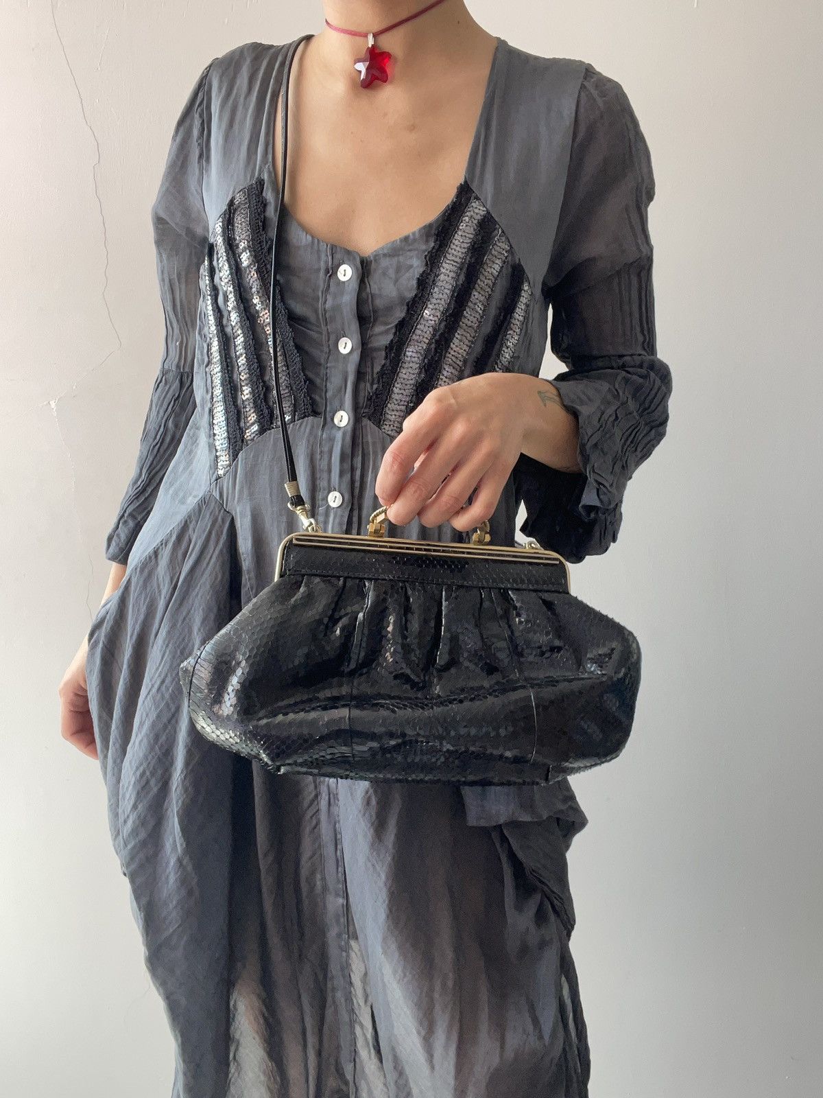 Vintage Vintage bag leather Size ONE SIZE - 3 Thumbnail