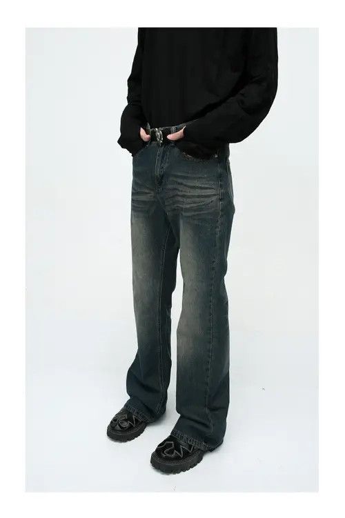 Other Vintage straight washed distressed flared jeans Size US 32 / EU 48 - 3 Thumbnail
