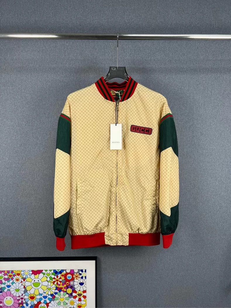 Gucci Old flower full LOGO embroidered jacket 2503-Nextarro