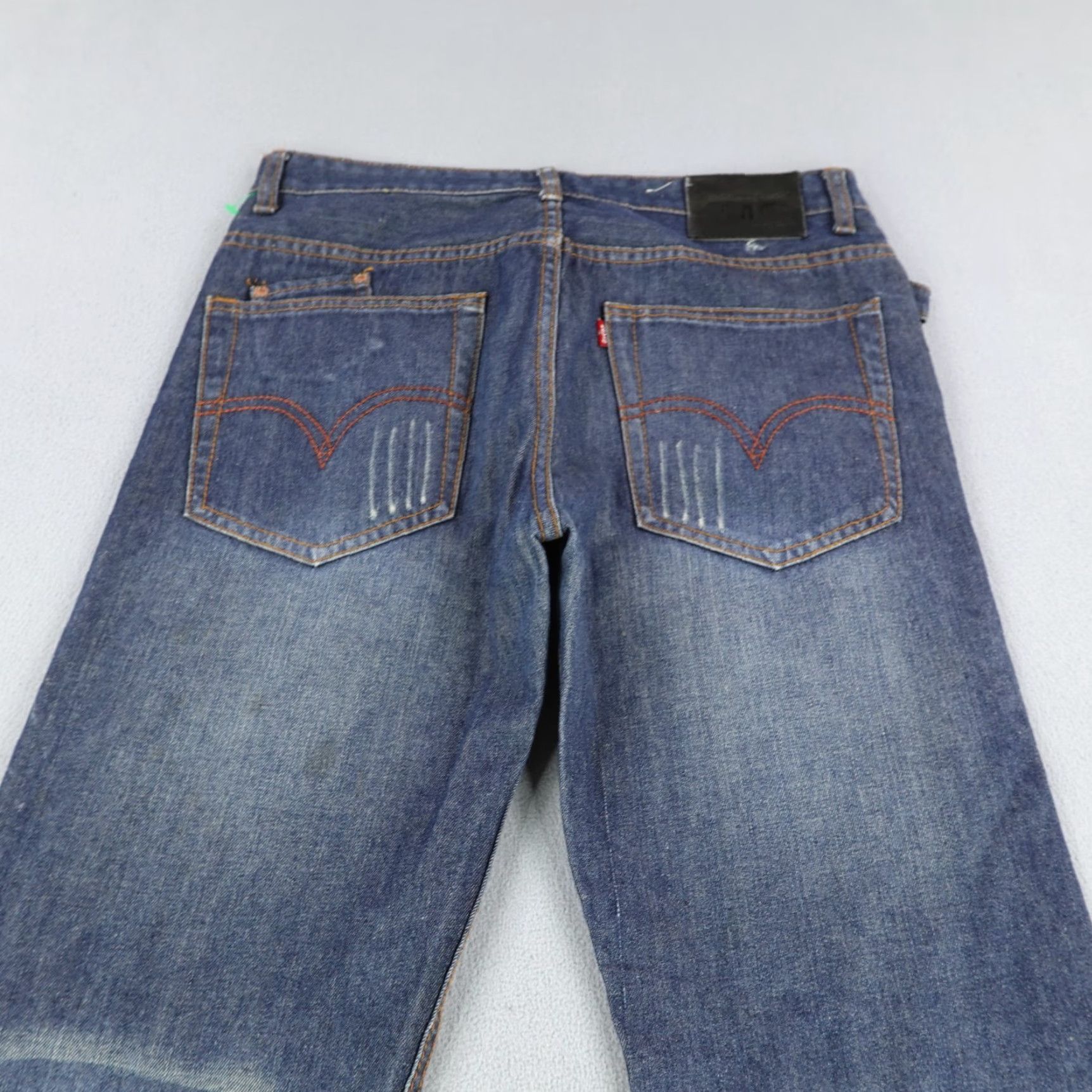 Levi's VINTAGE Levi's Jeans Men's 33 Blue Denim Straight Fit 1980s Pants Size US 33 - 6 Thumbnail