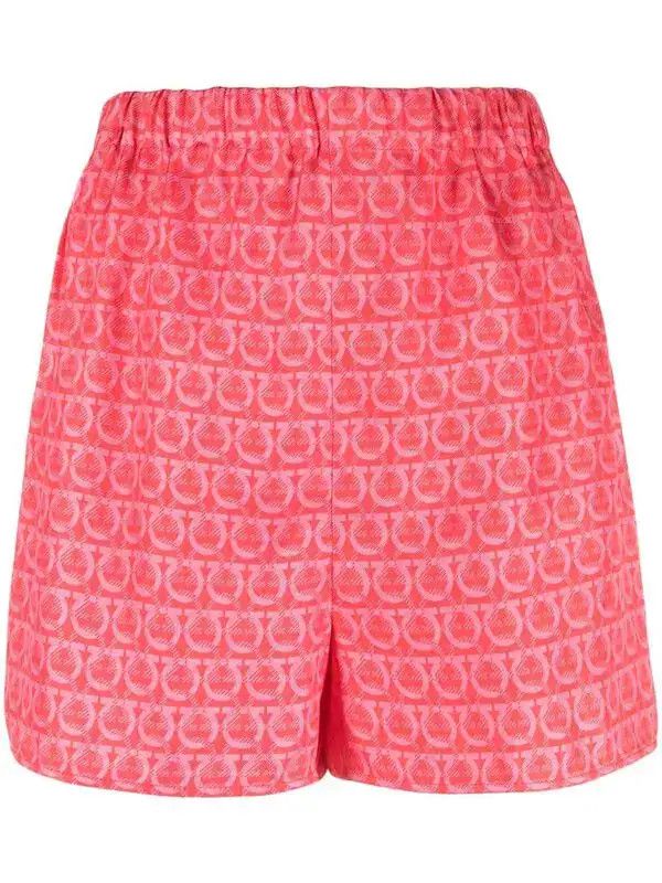 Salvatore Ferragamo o1y0426 Short in Coral Size 27" / US 4 / IT 40 - 1 Thumbnail