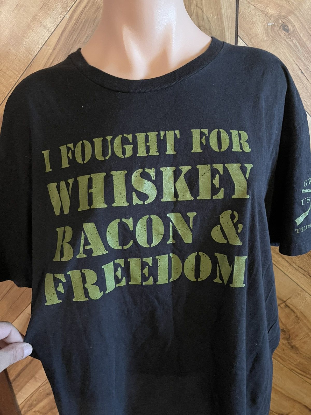 Grunt Style Grunt Style Men’s 2XL Whiskey Bacon Freedom Graphic T-Shirt Size US XXL / EU 58 / 5 - 3 Thumbnail