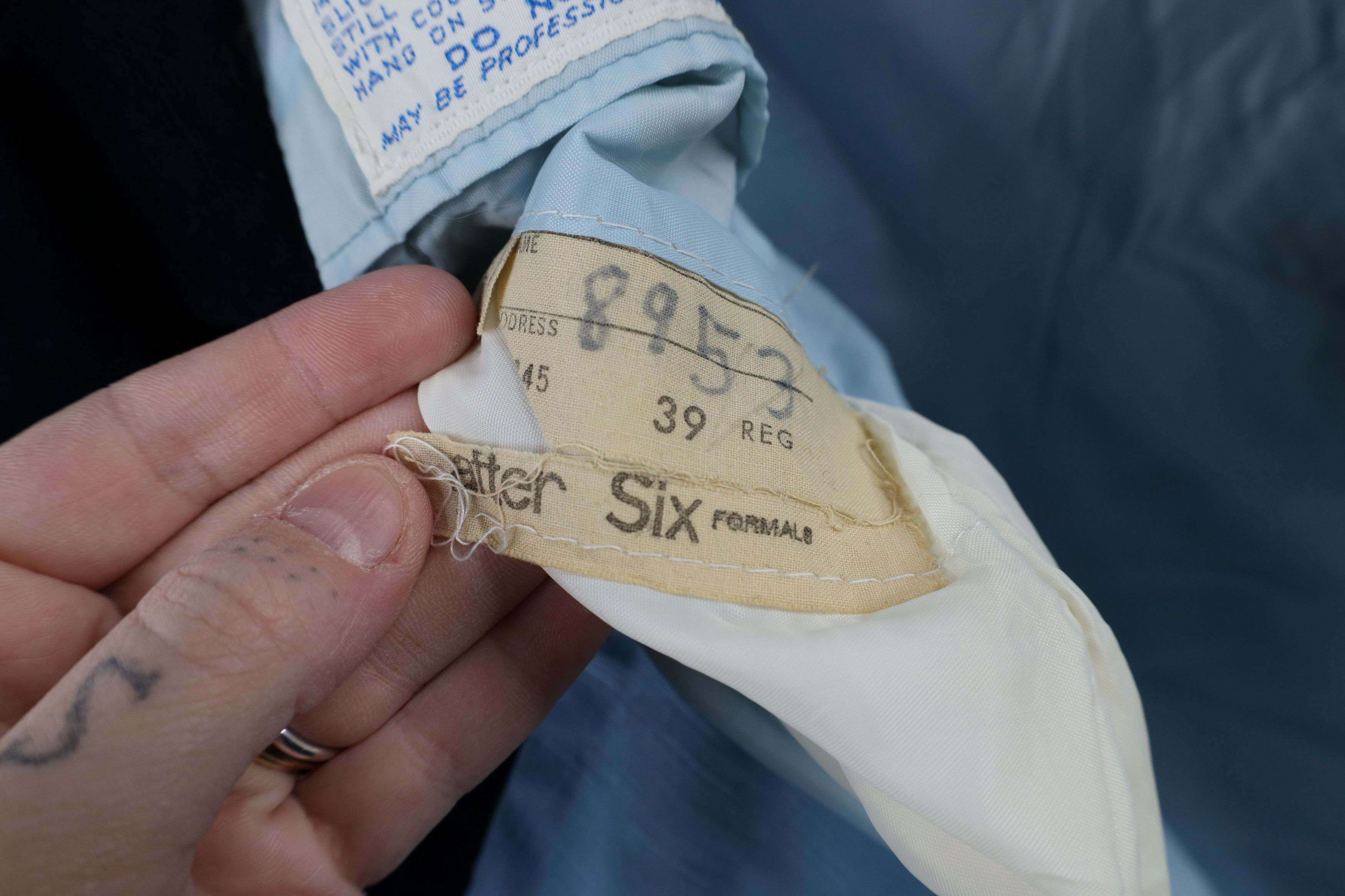 Vintage 60s Rockabilly Smoking Prom Tuxedo Jacket USA