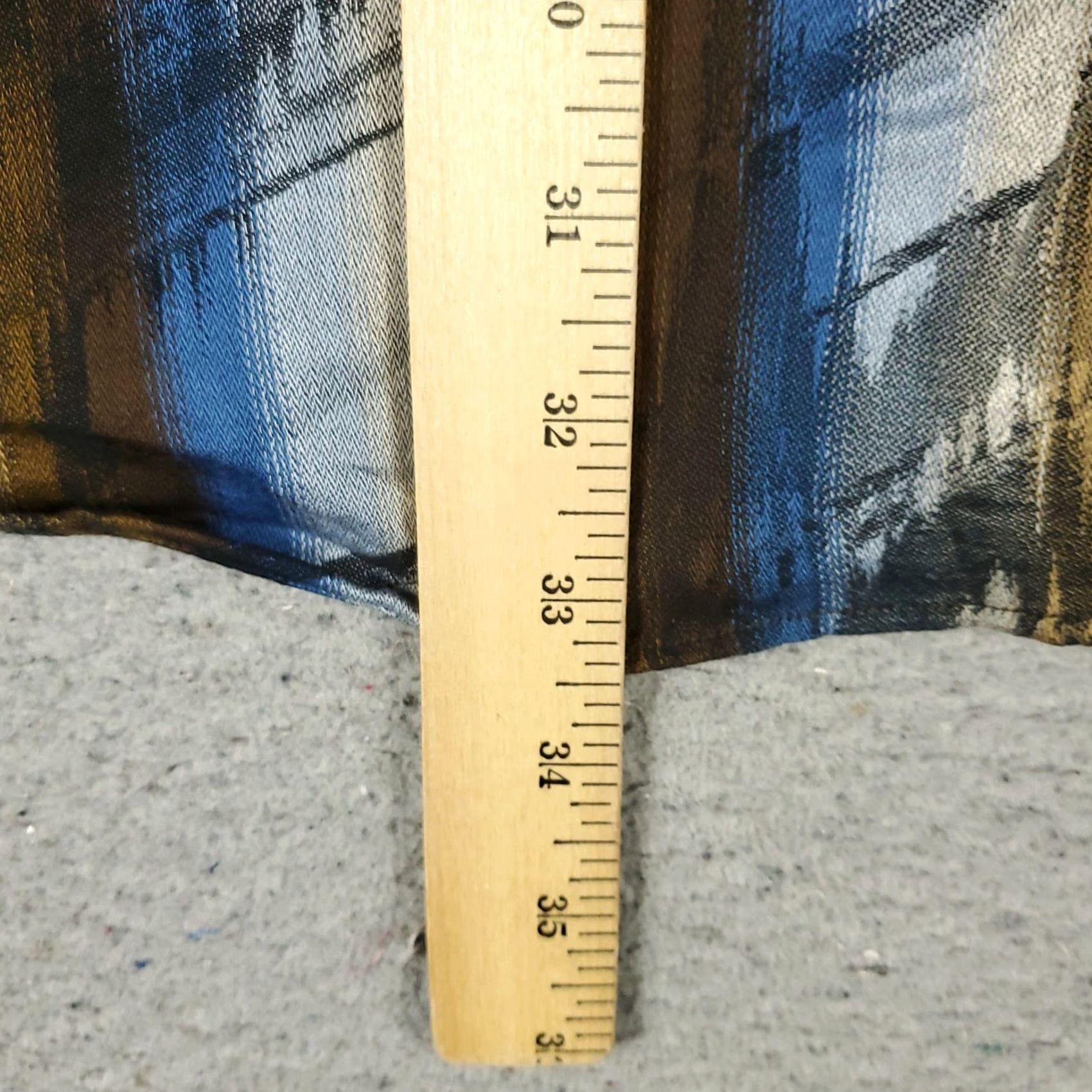Vintage Jhane Barnes Shirt Mens 2XL Blue Brown Striped Button Up Long Sleeve Size US XXL / EU 58 / 5 - 4 Thumbnail