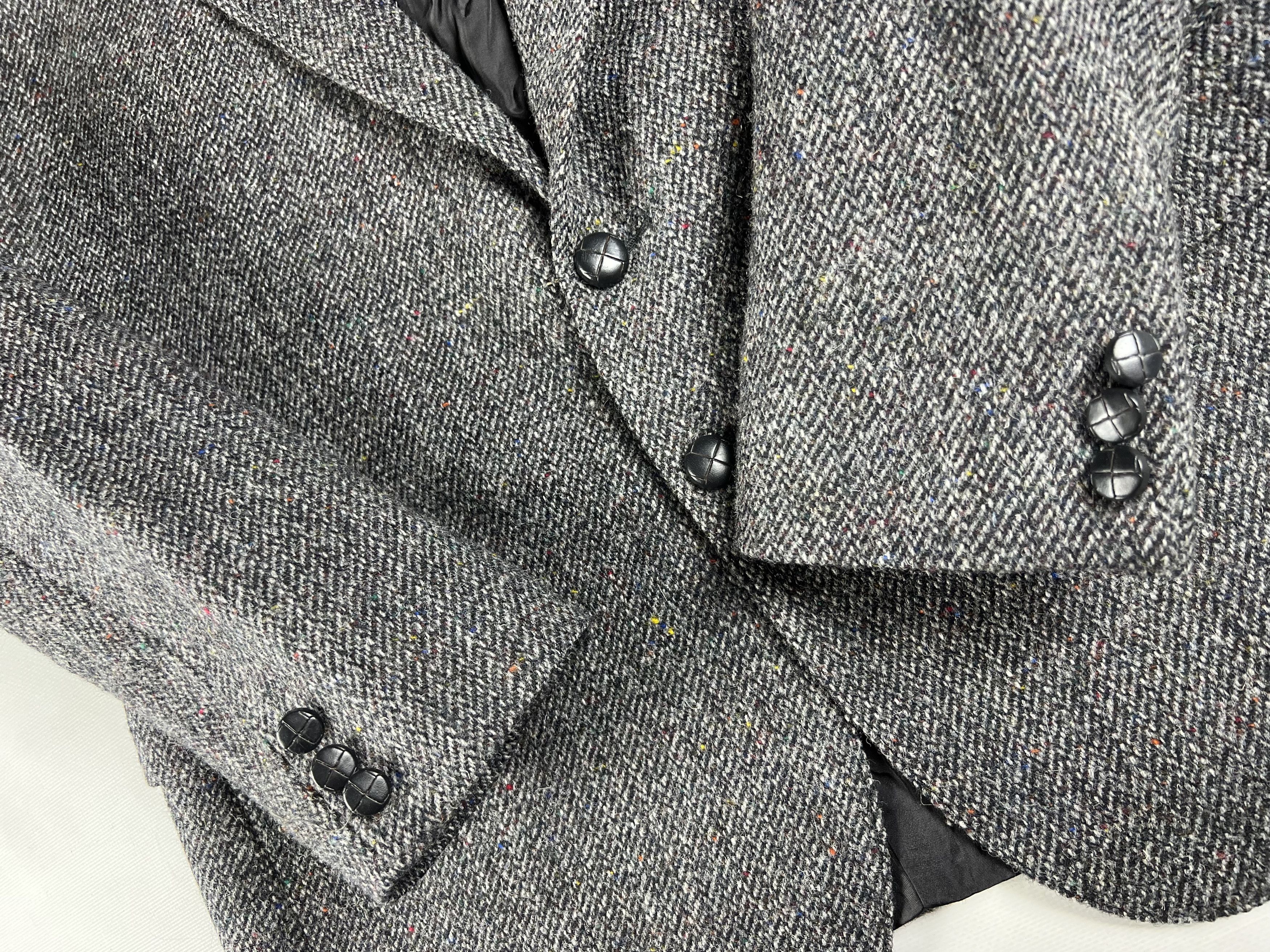 Harris Tweed × Vintage Vintage Harris Tweed Wool Blazer M Size 48R - 3 Thumbnail