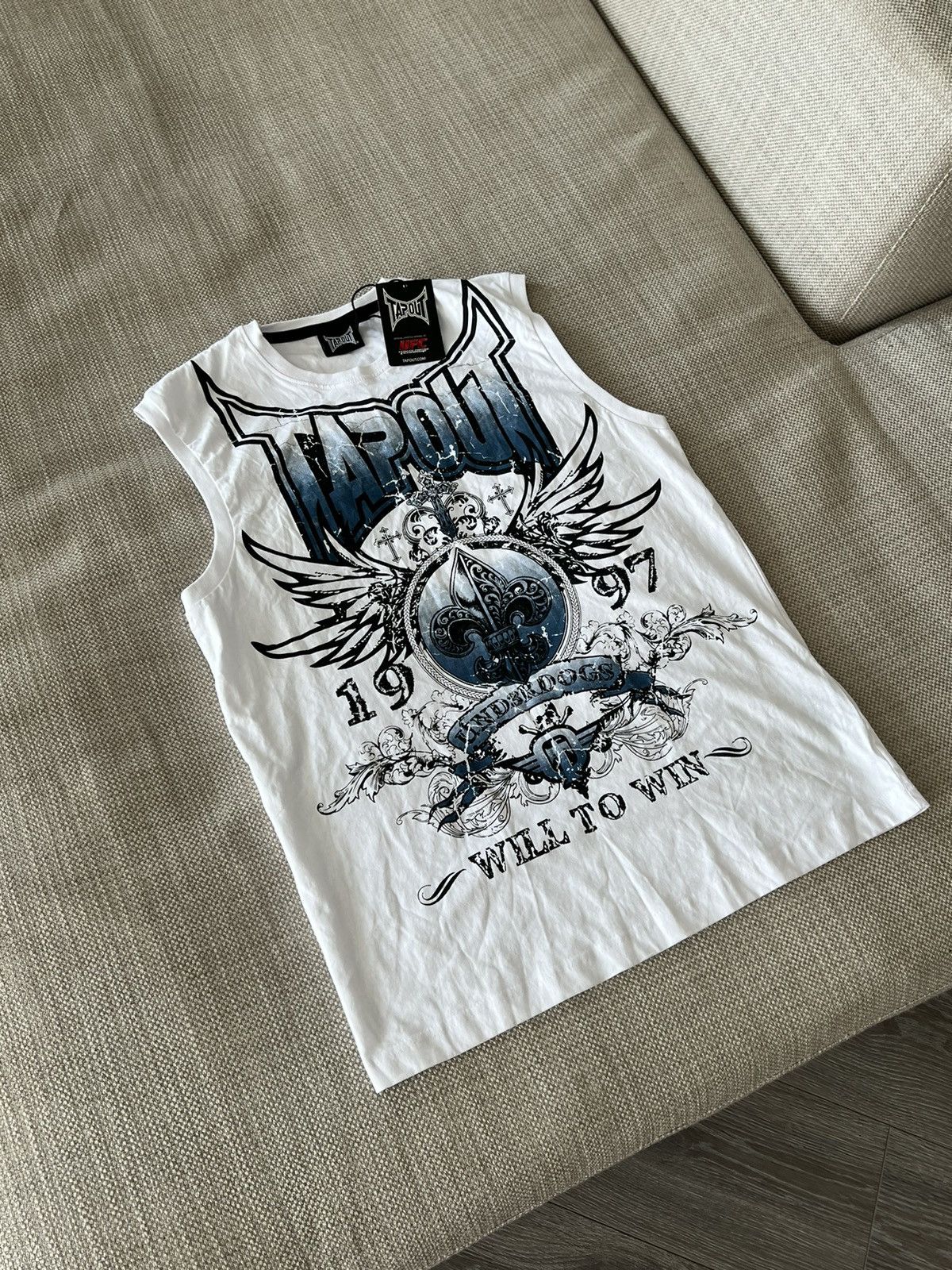 Affliction × Tapout × Vintage CRAZY Vintage Y2K Affliction UFC Style Tapout T-Shirt Tee Size US M / EU 48-50 / 2 - 3 Thumbnail