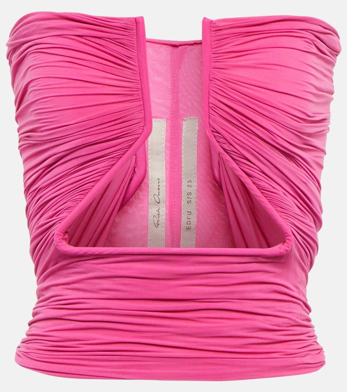 Rick Owens o1y0126 Crop Top in Fuchsia Size M / US 6-8 / IT 42-44 - 1 Thumbnail
