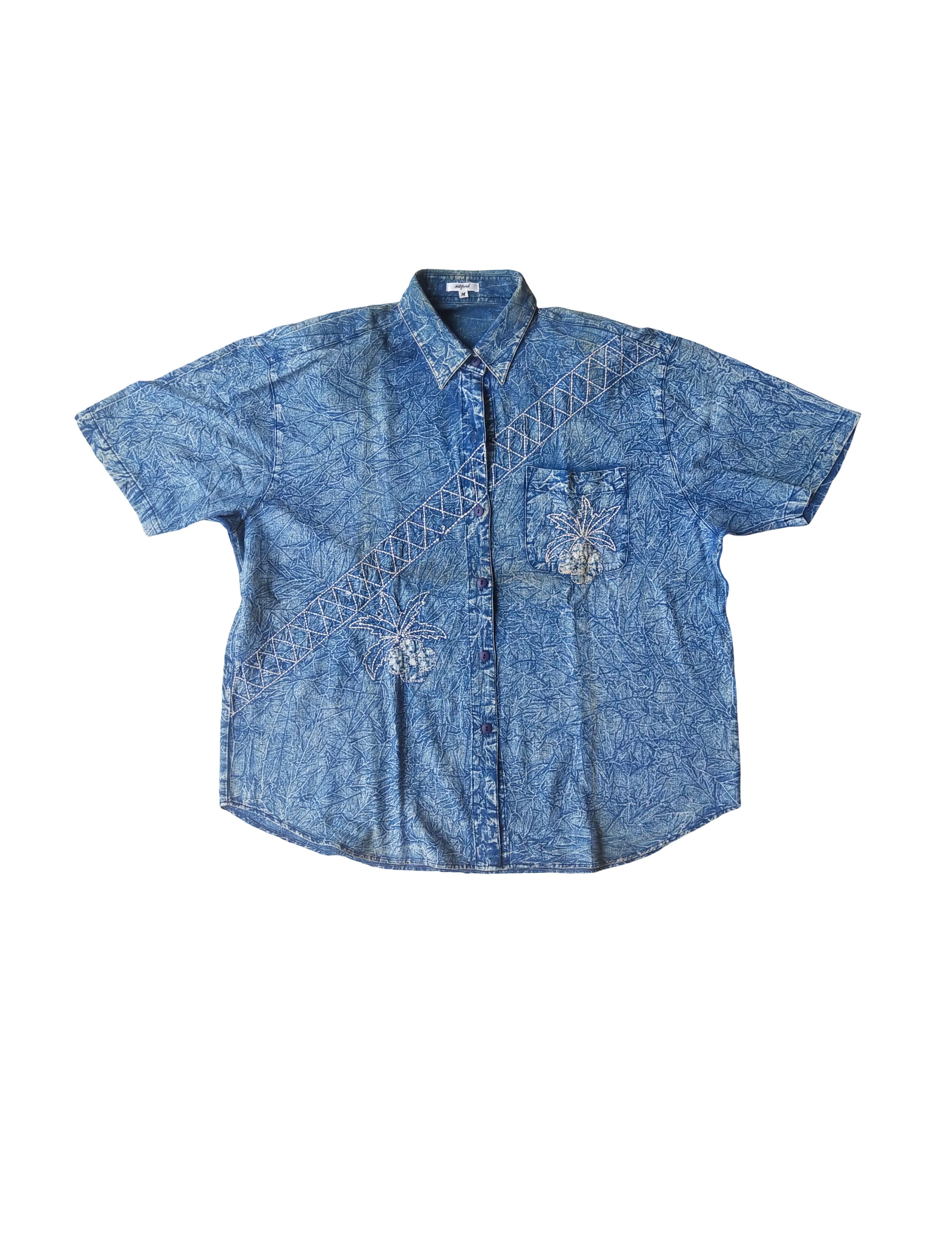 Vintage Vintage Milford Style Embroidered Tropical Button Up Shirt Size US M / EU 48-50 / 2 - 1 Thumbnail