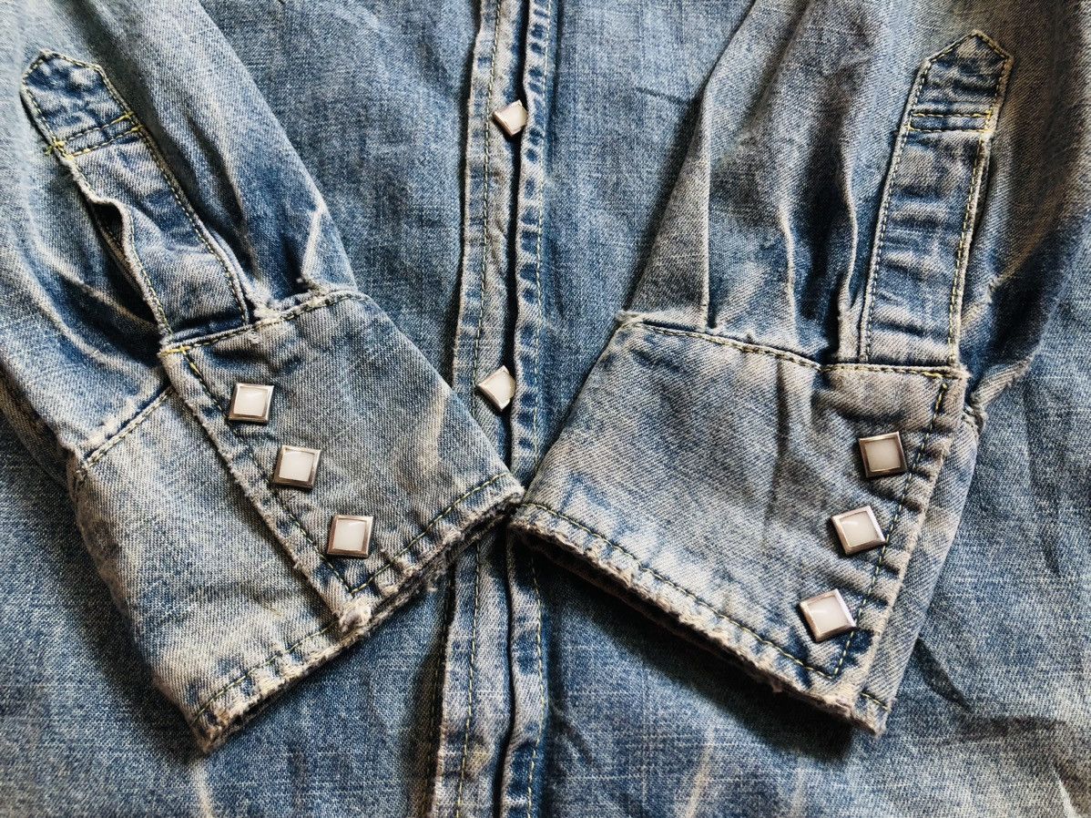 If Six Was Nine × Japanese Brand Japanese Vintage Burning Violet western pearl snap button up Size US M / EU 48-50 / 2 - 6 Thumbnail