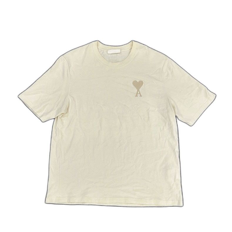 AMI Tonal Ami Decœur Embroidered Short Sleeve T-Shirt Size US M / EU 48-50 / 2 - 1 Thumbnail