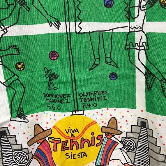 Jean Charles De Castelbajac Vtg 80’ JEAN CHARLES De CASTELBAJAC Tennis Art Jacket Size L / US 10 / IT 46 - 10 Thumbnail
