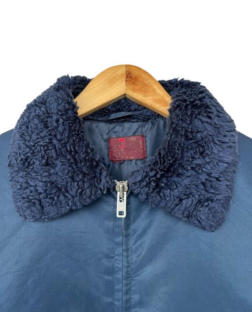 Vintage Vintage 80s Aviator Flight Zipper Navy Bomber Jacket Size US M / EU 48-50 / 2 - 10 Thumbnail