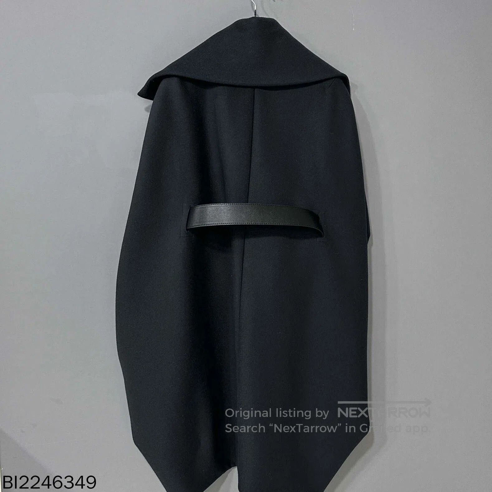 Other black long cape coat with belt. Size US S / EU 44-46 / 1 - 3 Thumbnail