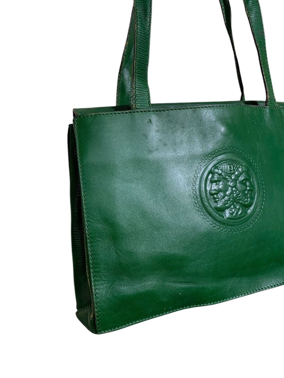Fendi 🔥RARE VTG FENDI 499 GREEN LEATHER SHOULDER BAG Size ONE SIZE - 2 Thumbnail