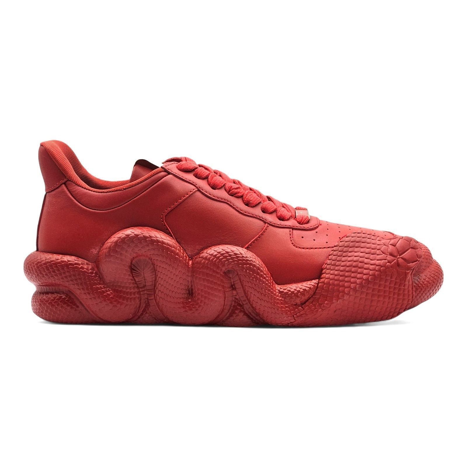 Giuseppe Zanotti Cobra Sneakers - Leather - Red - 45 $995 Size US 12 / EU 45 - 2 Thumbnail