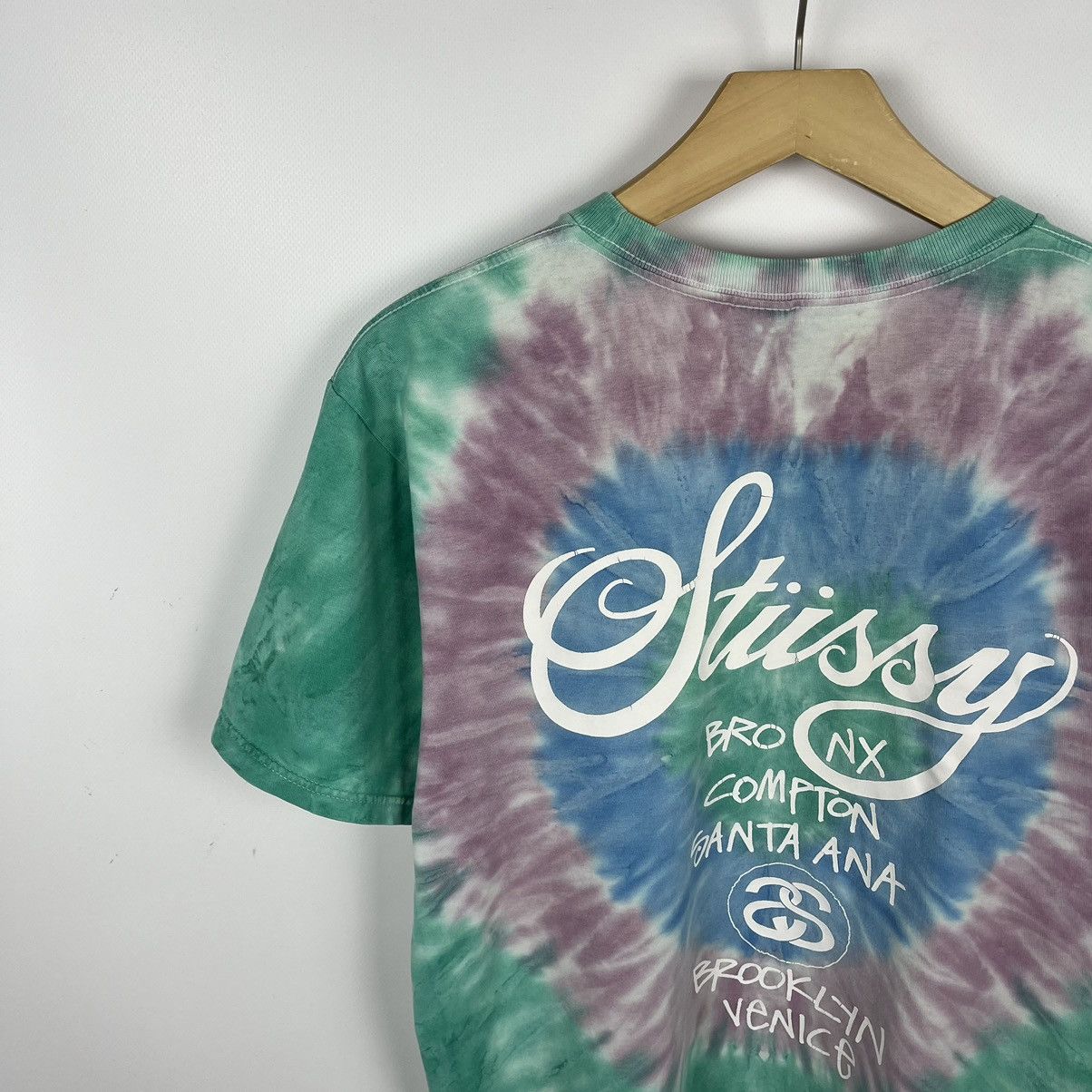 Stussy Vintage Stussy world Tour big logo tie-dye tee 90’s Size US M / EU 48-50 / 2 - 11 Thumbnail