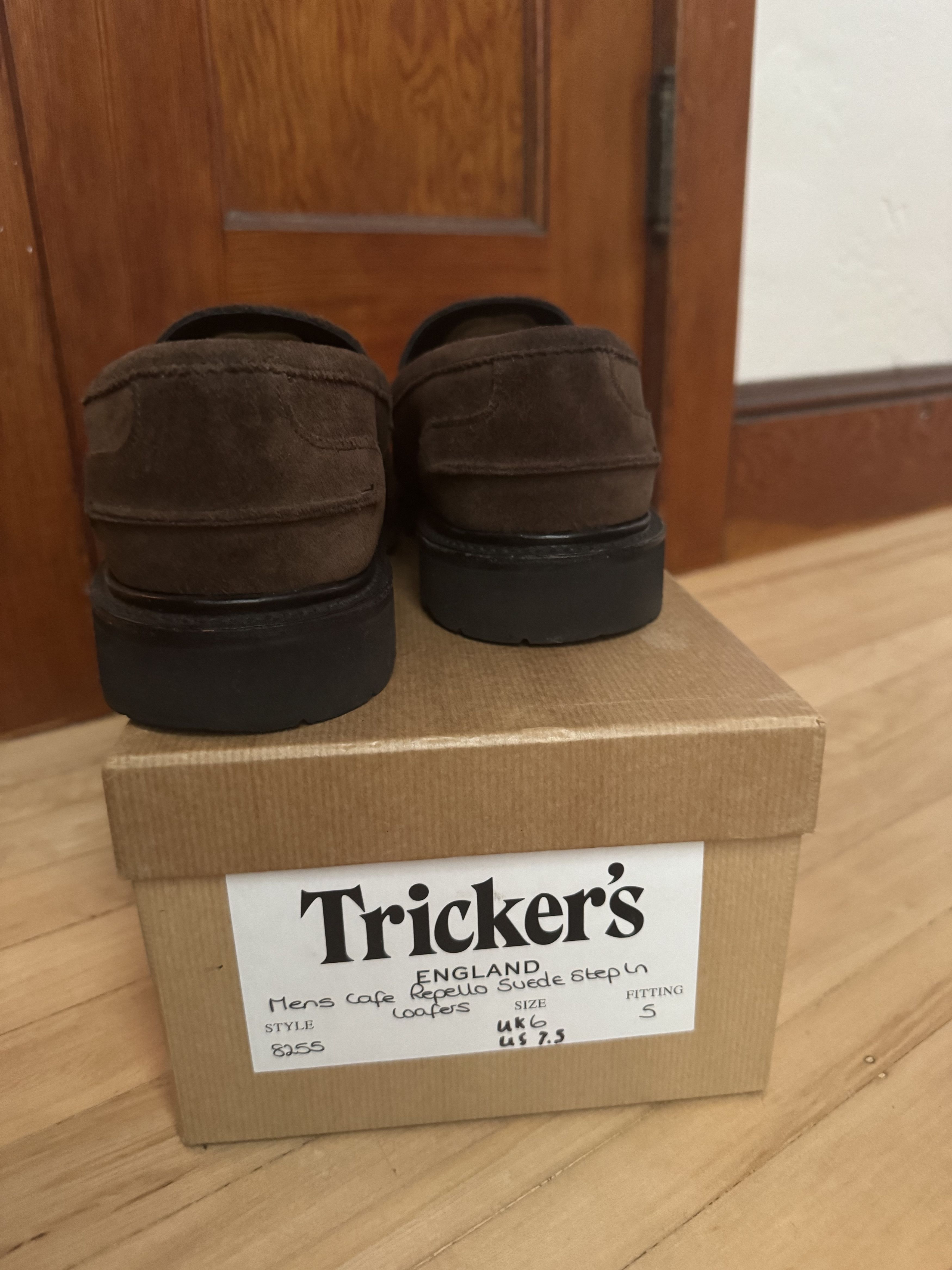 Evan Kinori × Tricker's Cafe Repello Suede Step-In Loafers Size US 7.5 / EU 40-41 - 2 Thumbnail