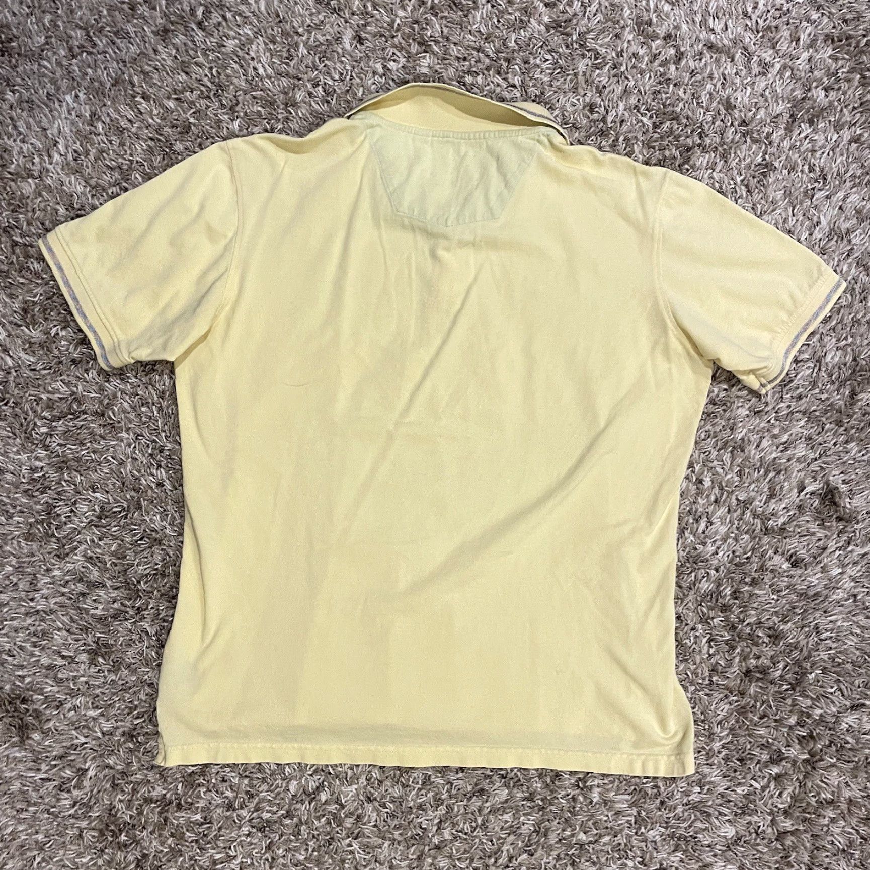 Robert Graham Robert Graham Polo Shirt Mens XL Yellow Short Sleeve Classic Fit 100% Cotton Button Collared Solid Art City Classic Size US XL / EU 56 / 4 - 2 Thumbnail