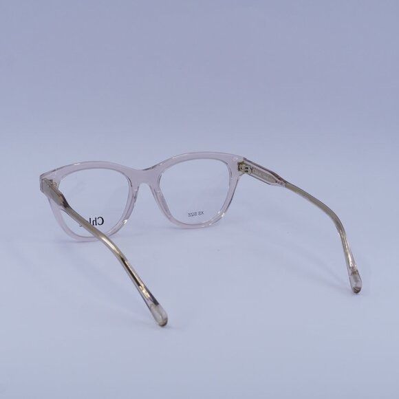Chloe Chloe CH0085O 003 Eyeglasses Transparent Pink 49mm Square Size ONE SIZE - 7 Thumbnail