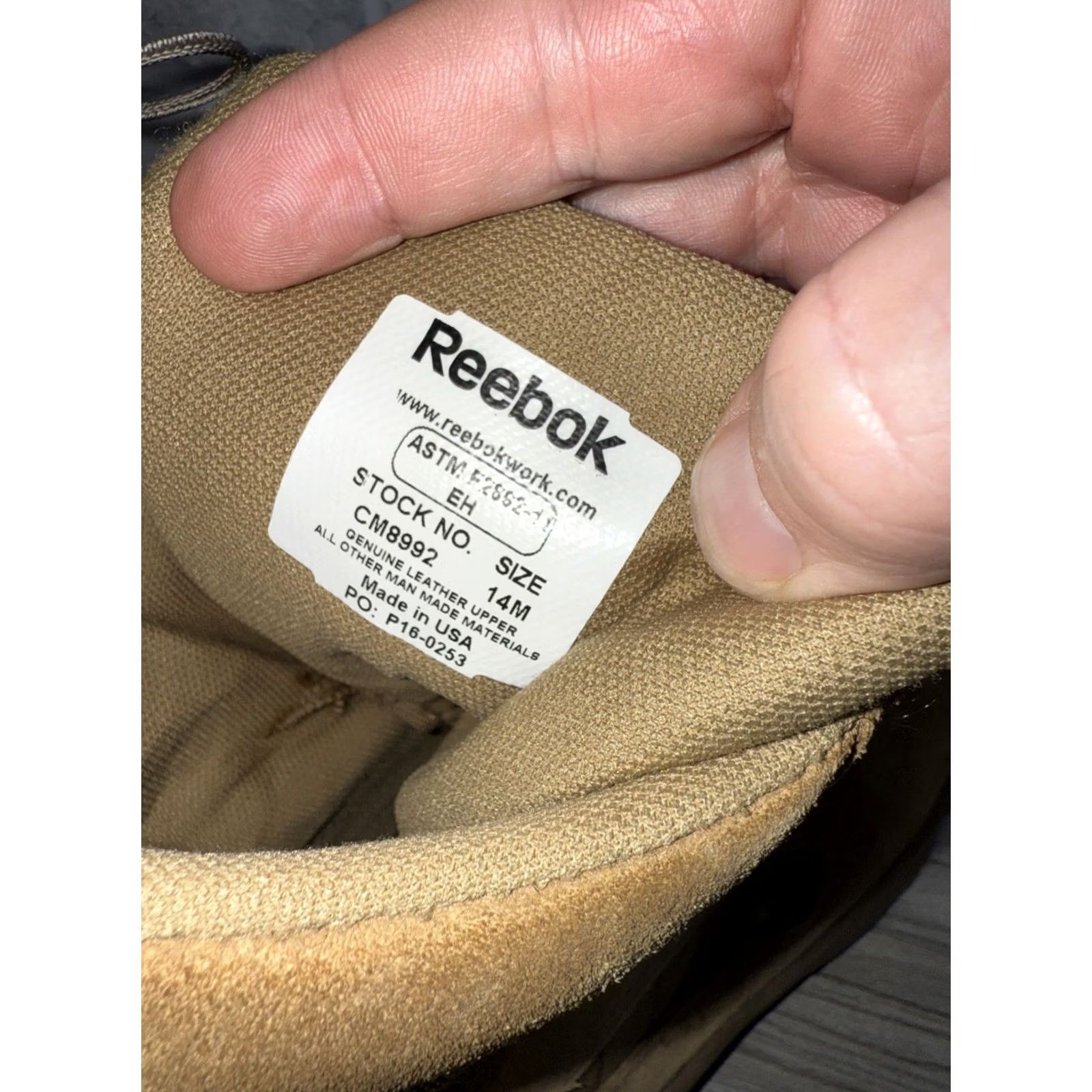 Reebok Reebok Fusion Max 8" Soft Toe Cushion Coyote Tactical Boots Mens 14m CM8992 Size US 14 / EU 47 - 5 Thumbnail