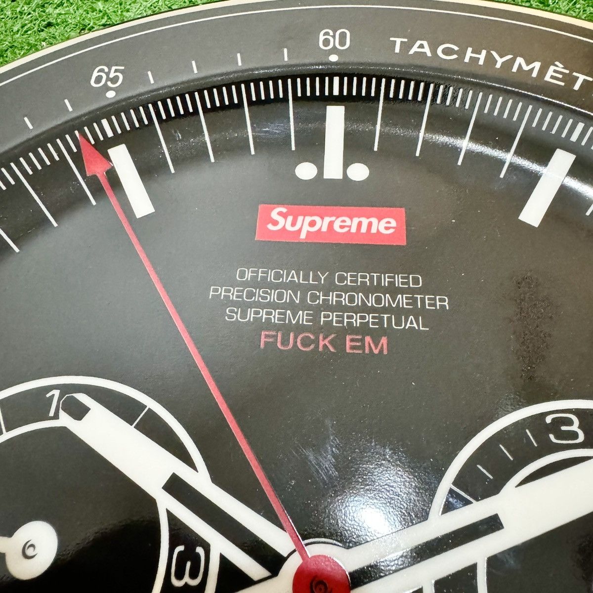Supreme SUPREME 'Tachymeter/Daytona' Watch Plate F/W '20 Black NEW Size ONE SIZE - 4 Thumbnail