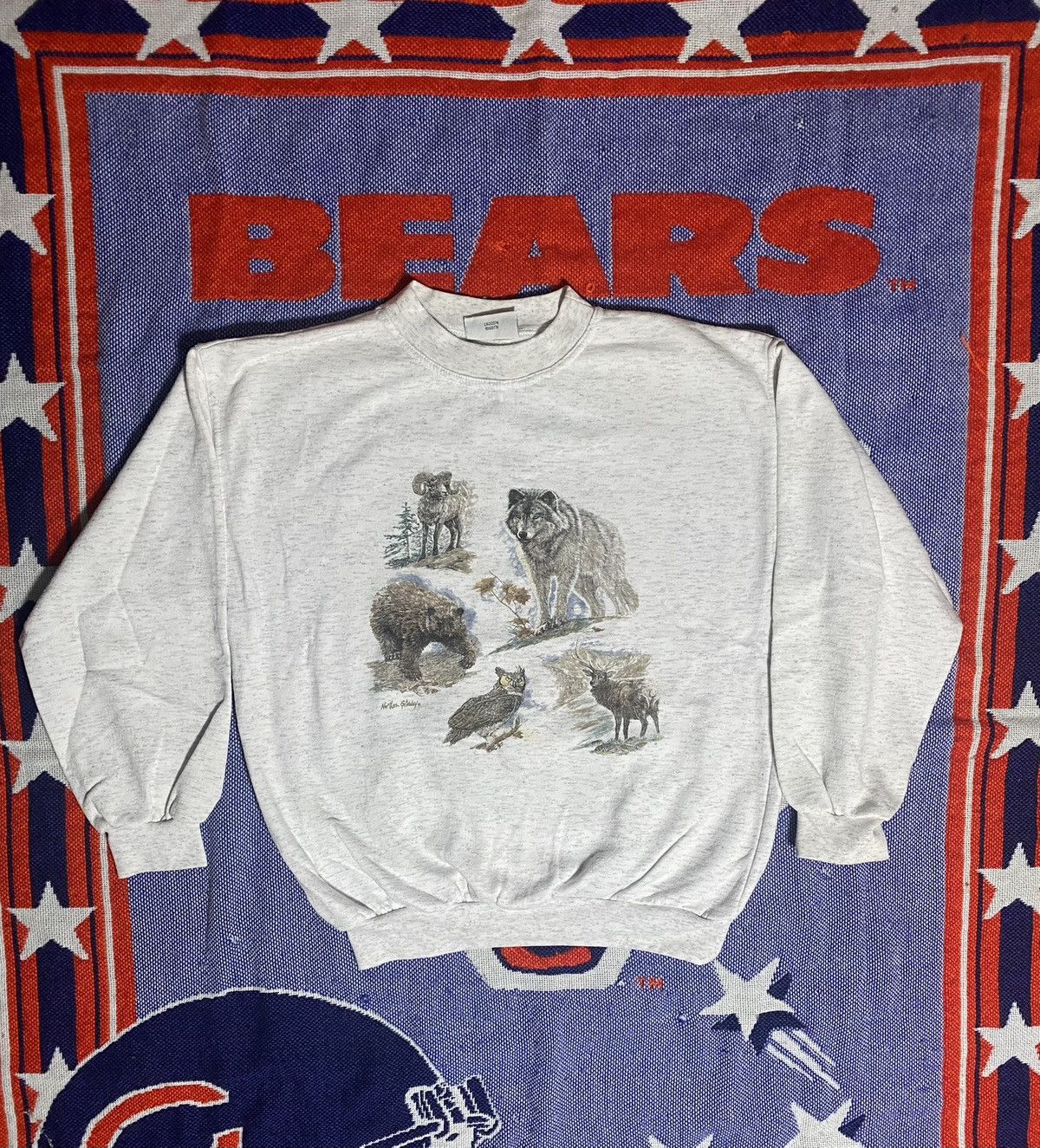 Vintage Vintage 90s winter wilderness sweater Size US M / EU 48-50 / 2 - 1 Thumbnail