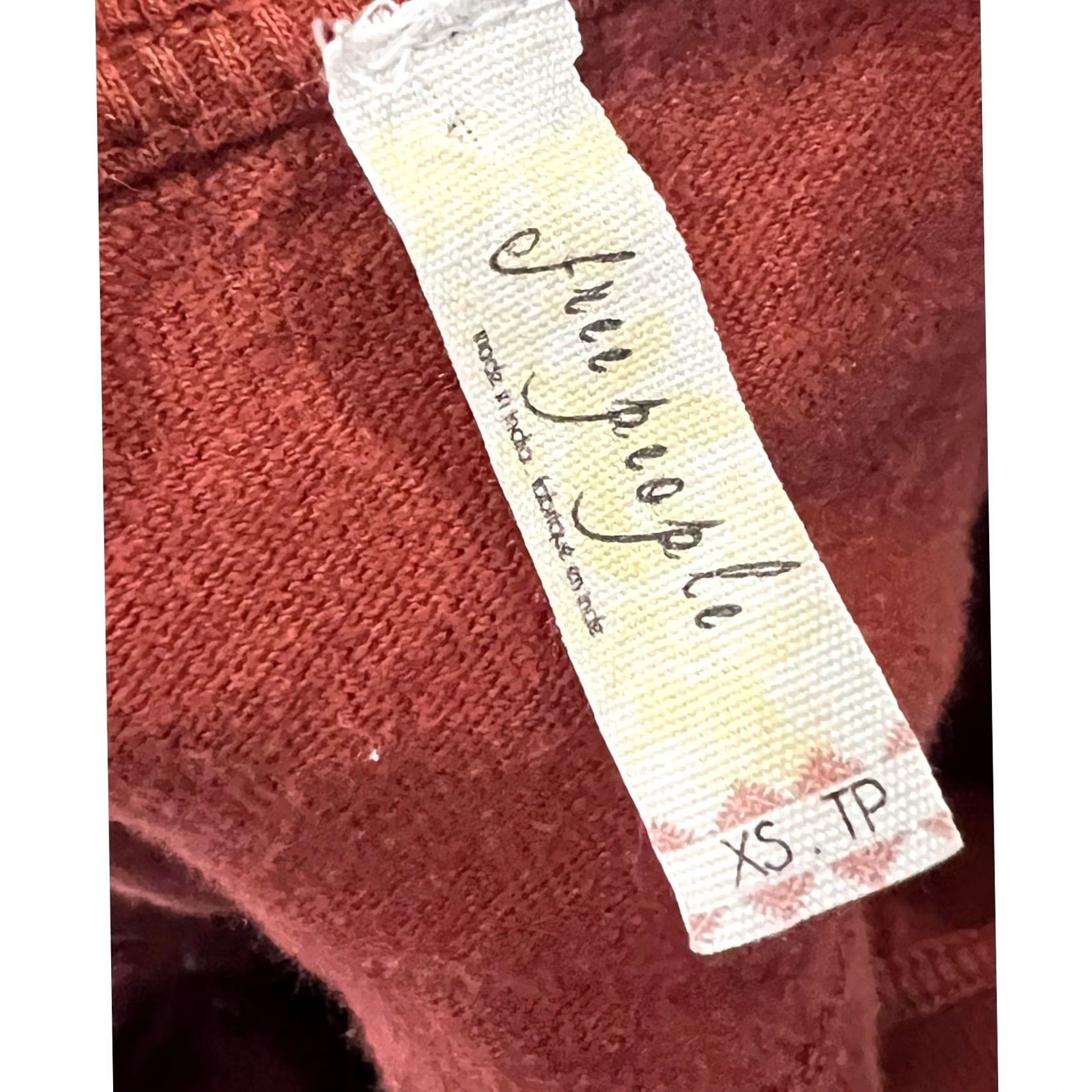 Free People Free People Outer Sunset Grandpa Jersey Long Sleeve Lace Cut Out Womens XS Shirt Xs Orange Womens Size XS / US 0-2 / IT 36-38 - 6 Thumbnail