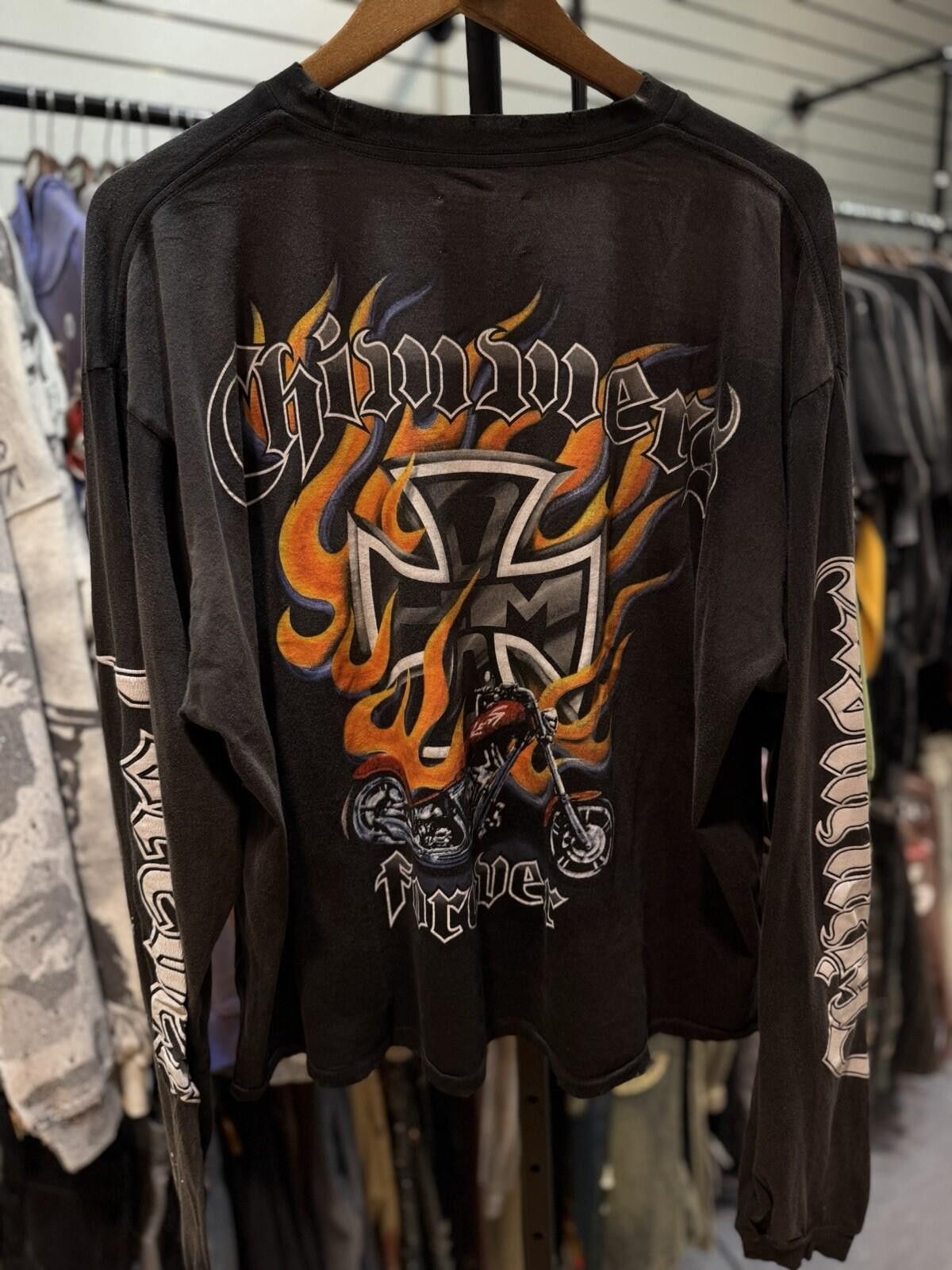 HMDD HMDD Biker Washed Black Longsleeve T-Shirt Size (Medium) Size US M / EU 48-50 / 2 - 7 Thumbnail