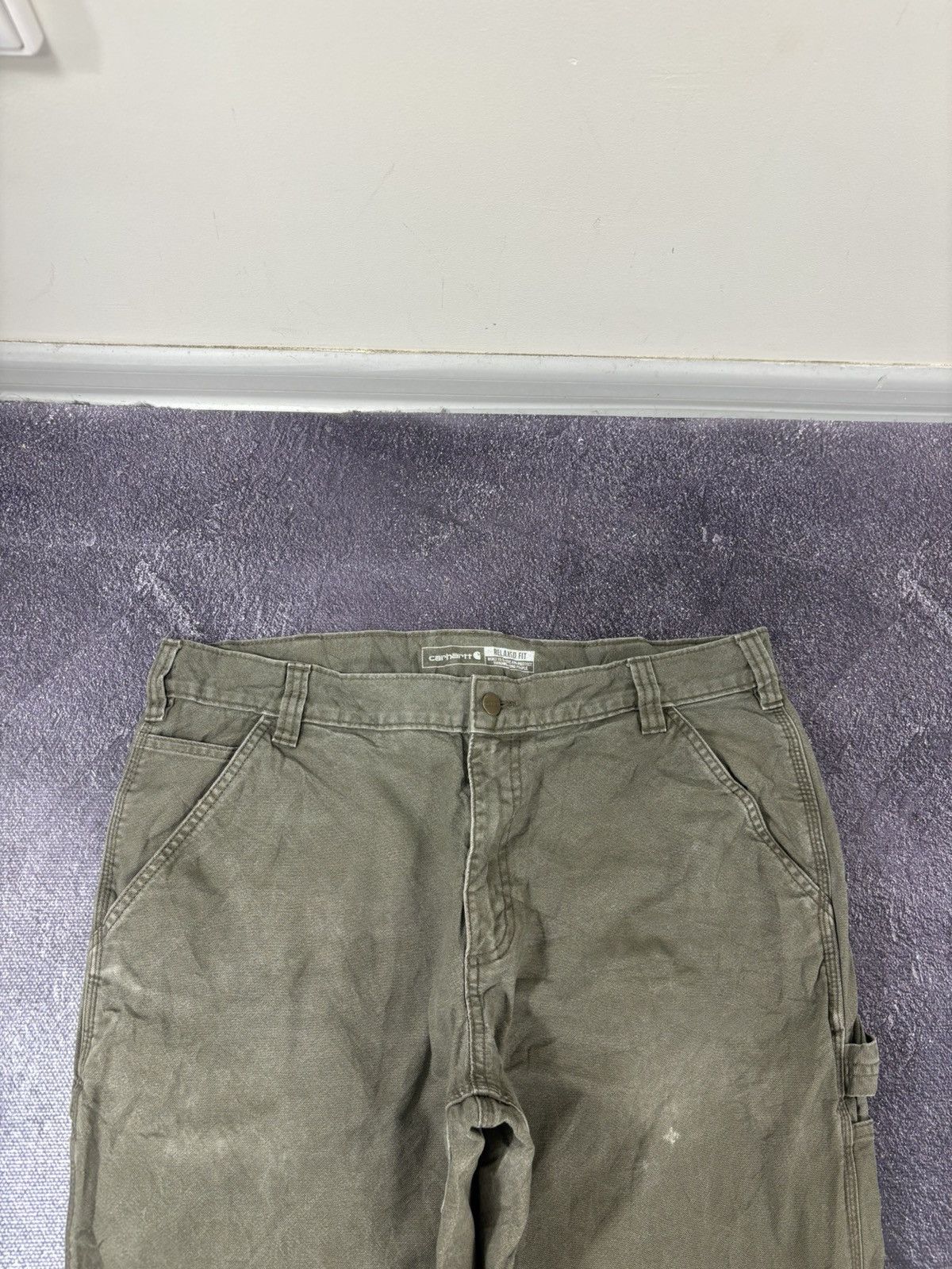 Carhartt Vintage Carhartt Rugged Flex Olive Utility Work Baggy Pants Size US 36 / EU 52 - 11 Thumbnail