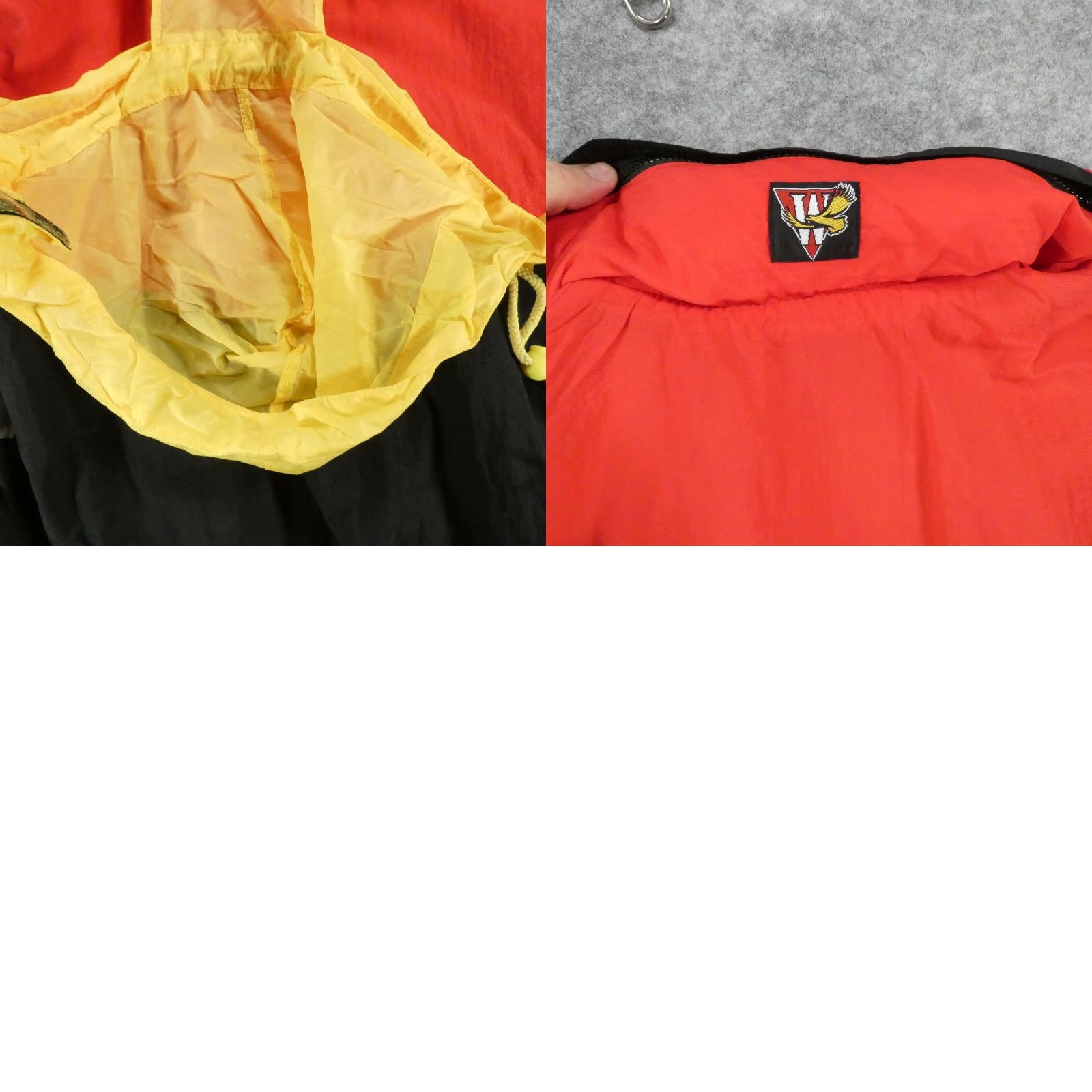 Vintage Vintage Winston Cigarette Jacket Mens Large Black Red Lined Full Zip Size US L / EU 52-54 / 3 - 11 Thumbnail