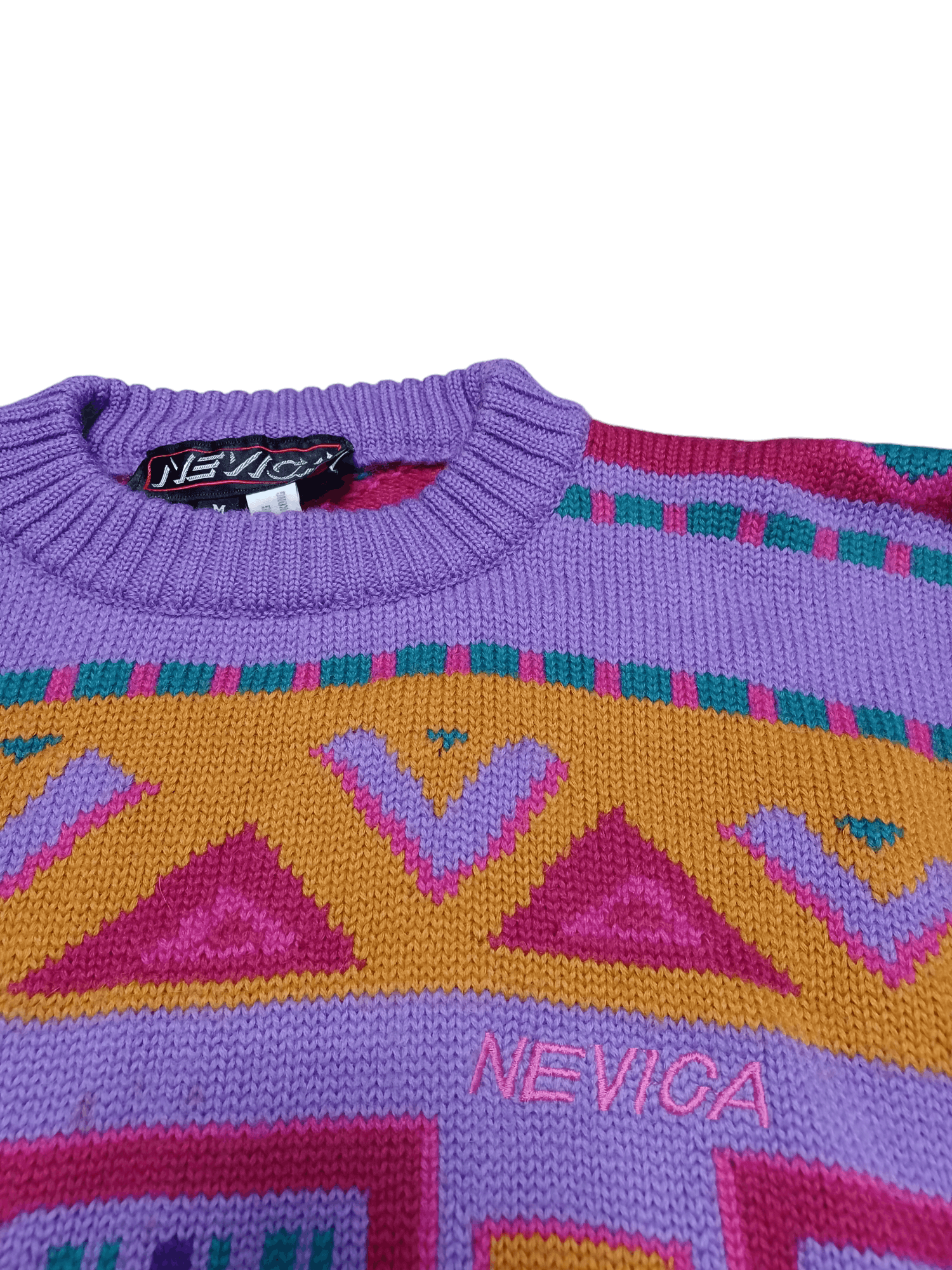 Nevica 100% WOOL NEVICA VINTAGE 90S MADE IN HONG KONG SWEATER Size US M / EU 48-50 / 2 - 2 Thumbnail