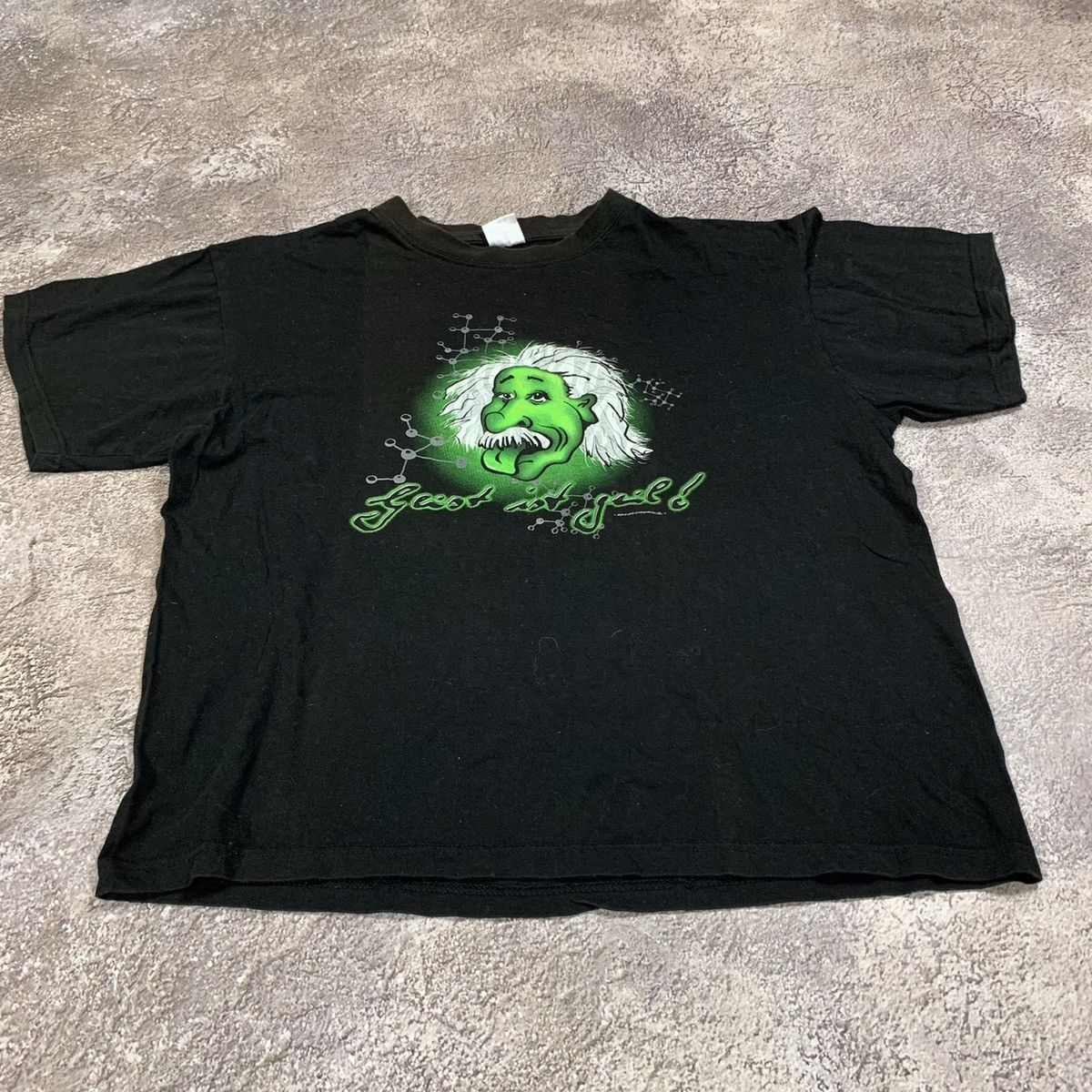 Vintage Vintage 90s Y2K Graphic Tee Einstein Glow Rave Streetwear XL Size US XL / EU 56 / 4 - 2 Thumbnail