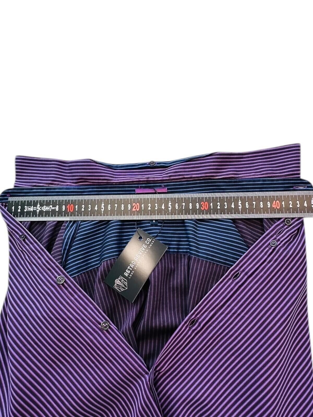 Ted Baker Ted Baker 6 Shirt Men's UK Size 2XL Purple Pinstripe Size 48R - 11 Thumbnail