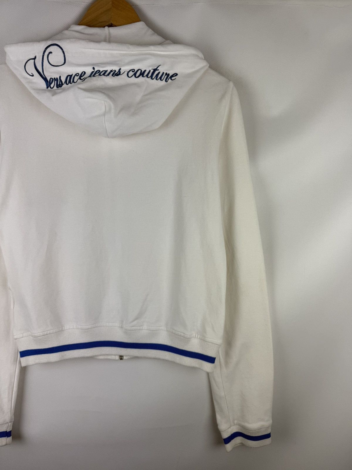 Versace Jeans Couture Versace Jeans Couture Y2K Studded Big Logo Full Zip Hoodie Size S / US 4 / IT 40 - 17 Thumbnail