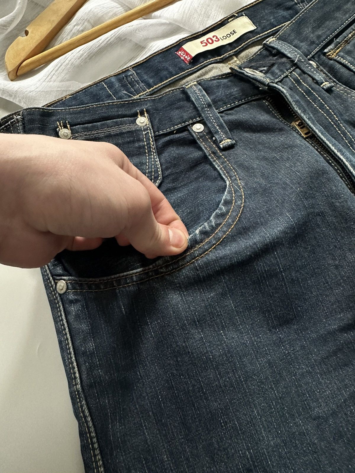 Levi's Vintage Clothing Archive Levi's Red Tab "Diamond Pocket" Custom Denim Size US 30 / EU 46 - 12 Thumbnail