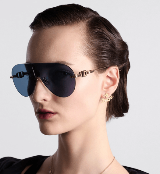 Dior o1w1db10725 Size : OS / CDCHM2 Sunglasses in Blue/Gold Size ONE SIZE - 4 Thumbnail